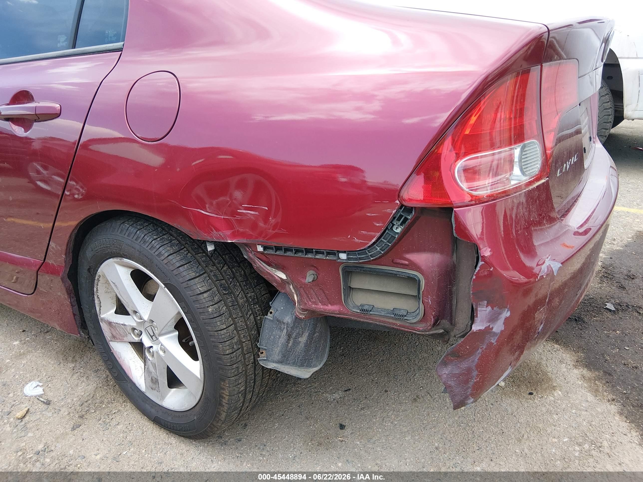 2007 Honda Civic Ex Бордовый vin: 1HGFA16807L017515