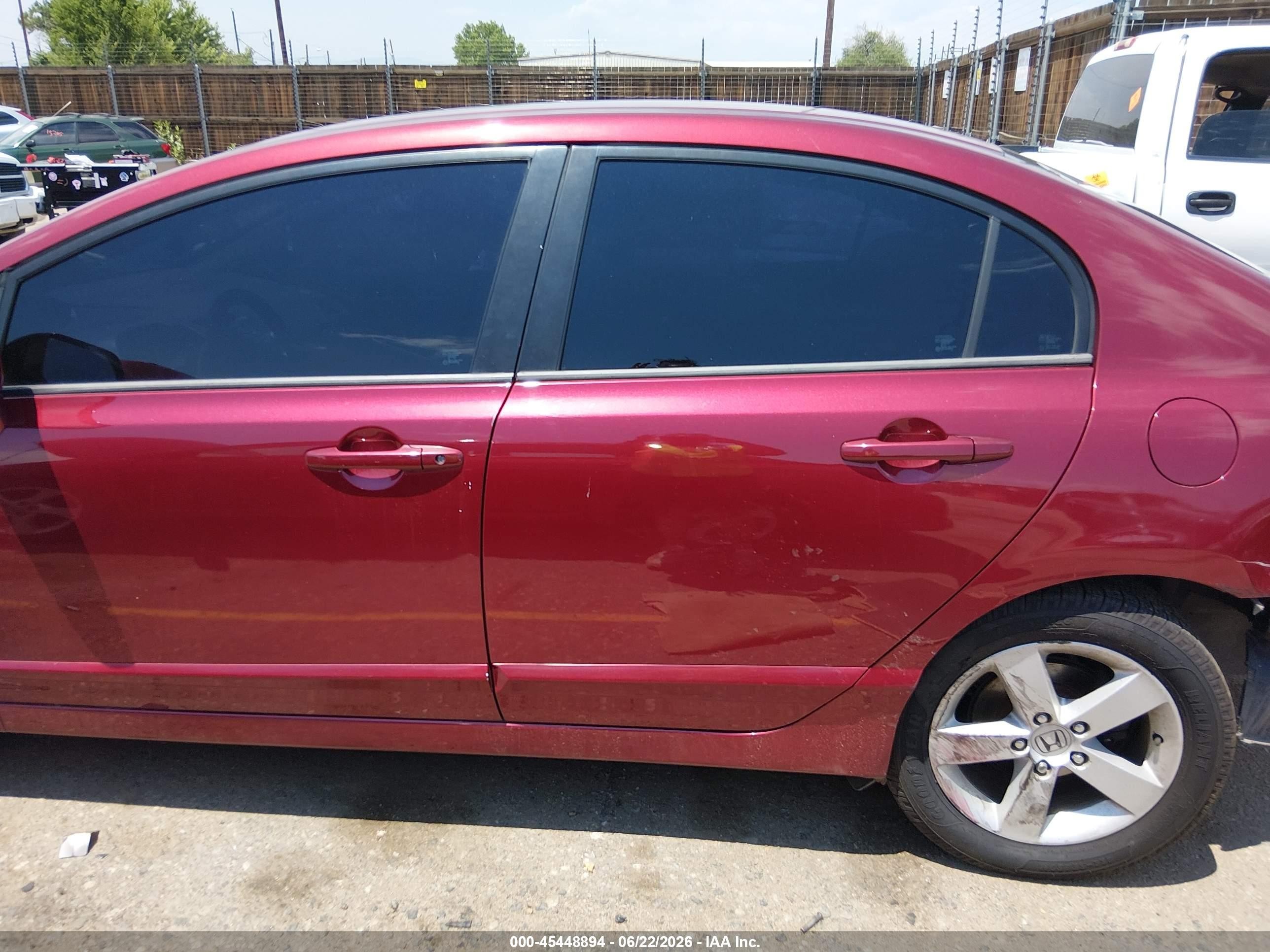 2007 Honda Civic Ex Бордовый vin: 1HGFA16807L017515