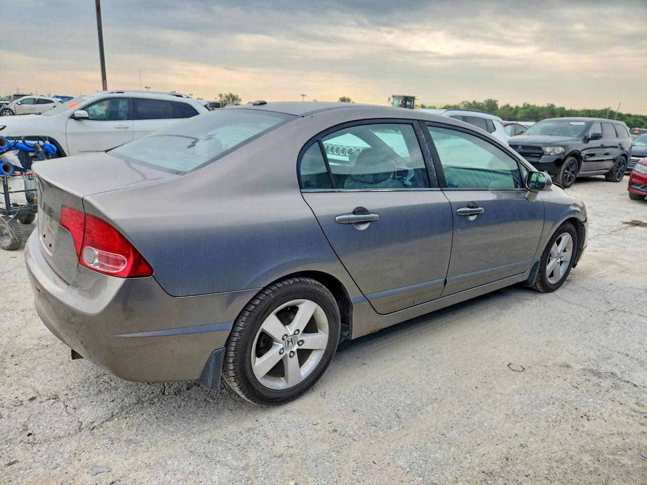 2007 Honda Civic Ex Gray vin: 1HGFA16807L047646