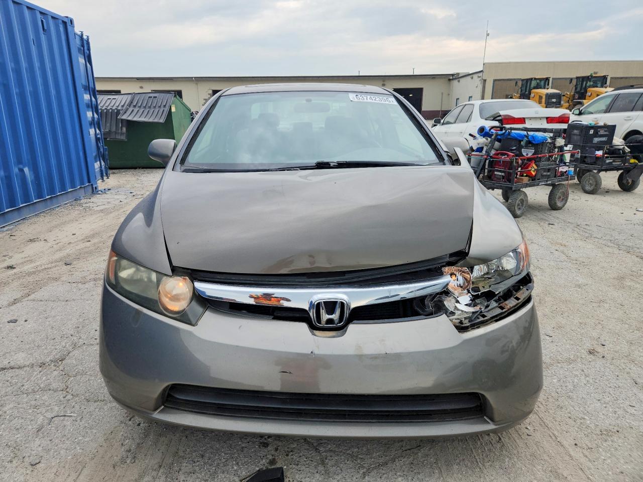 2007 Honda Civic Ex Gray vin: 1HGFA16807L047646
