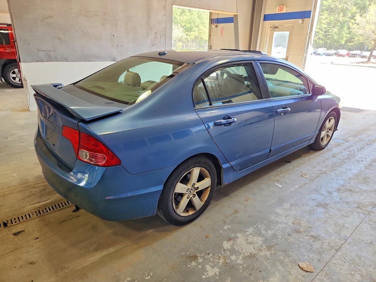 2007 Honda Civic Ex Синий vin: 1HGFA16807L072661