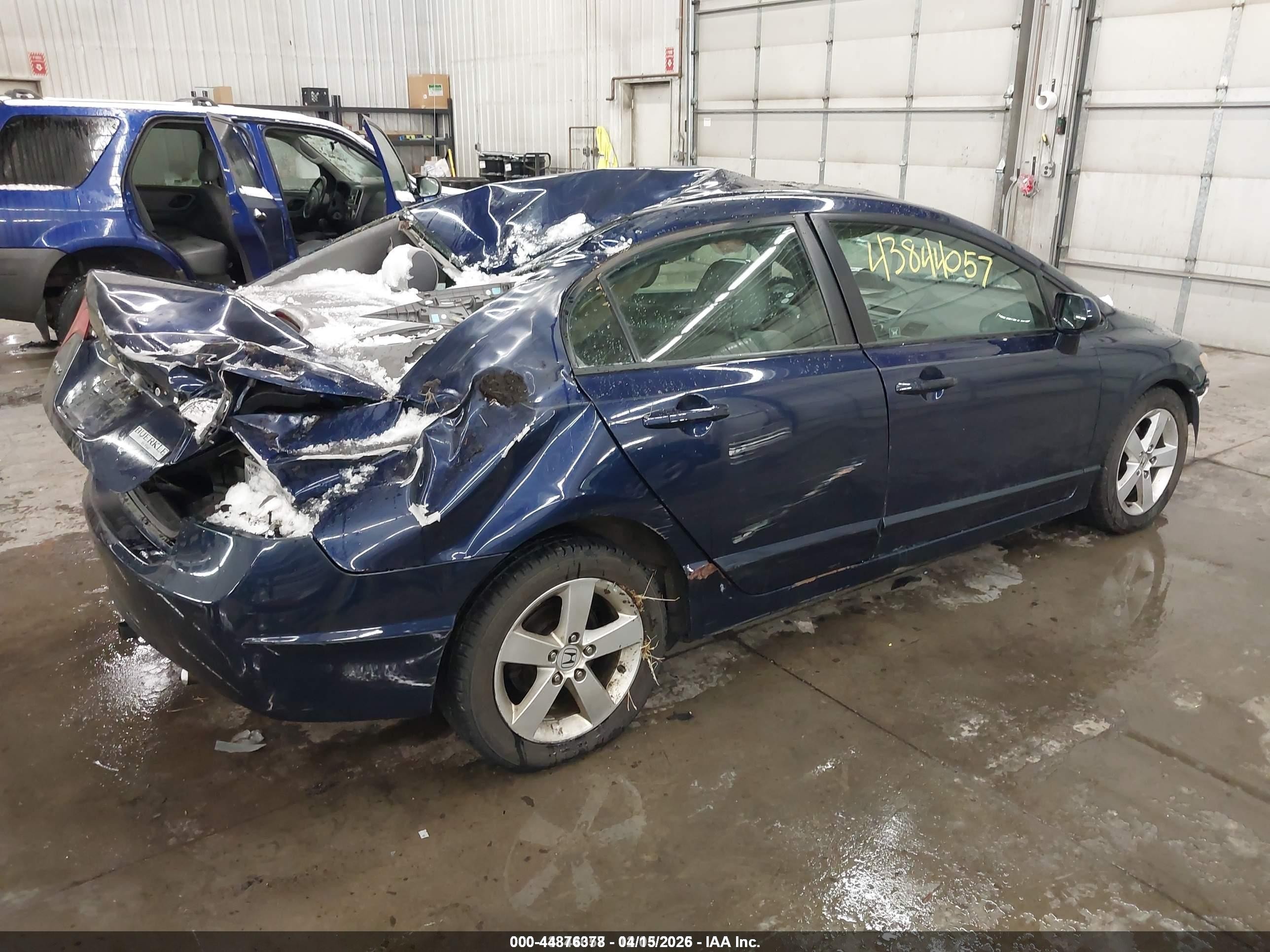 2007 Honda Civic Ex Blue vin: 1HGFA16807L073079