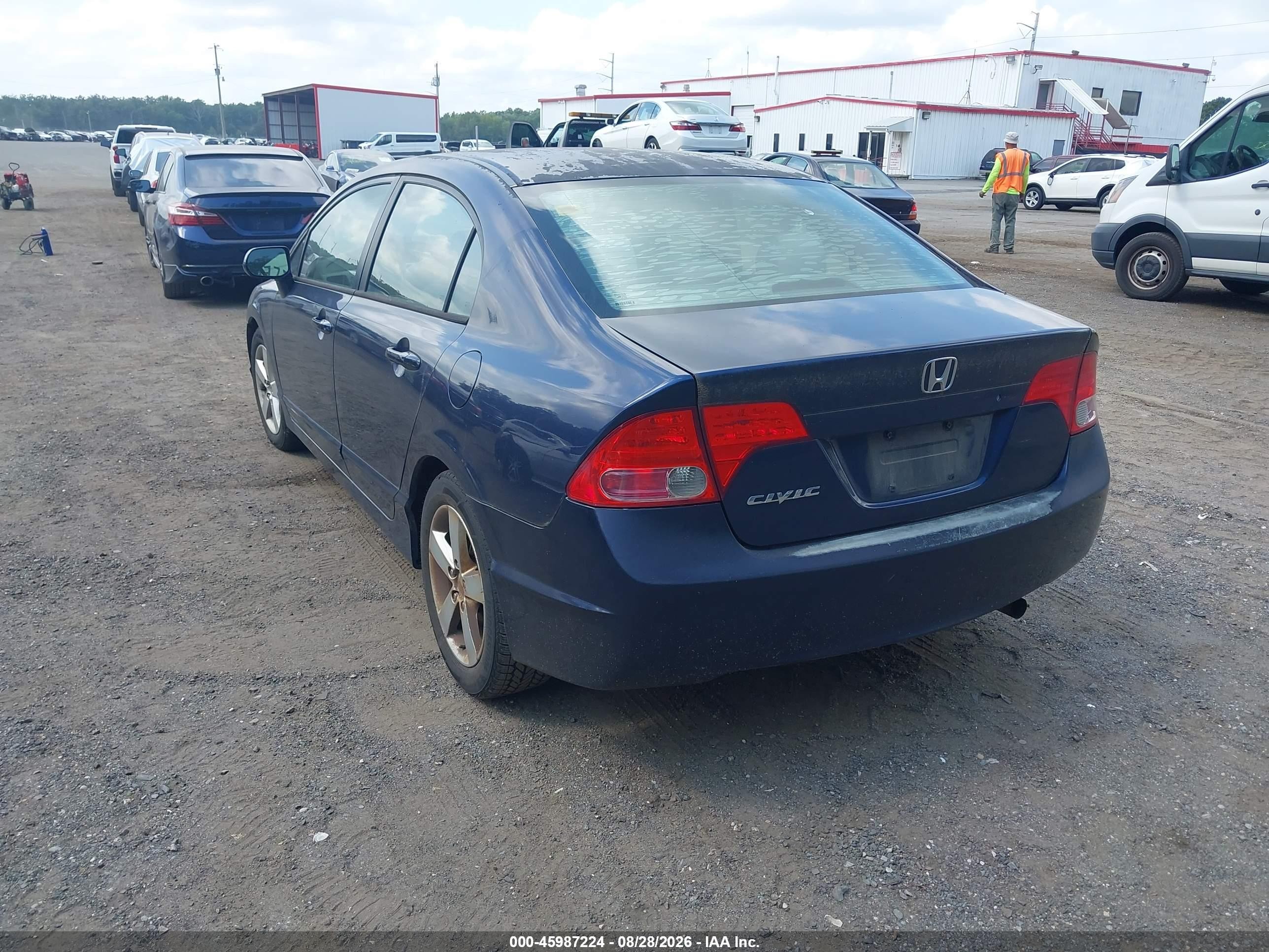 2007 Honda Civic Ex Blue vin: 1HGFA16807L091422