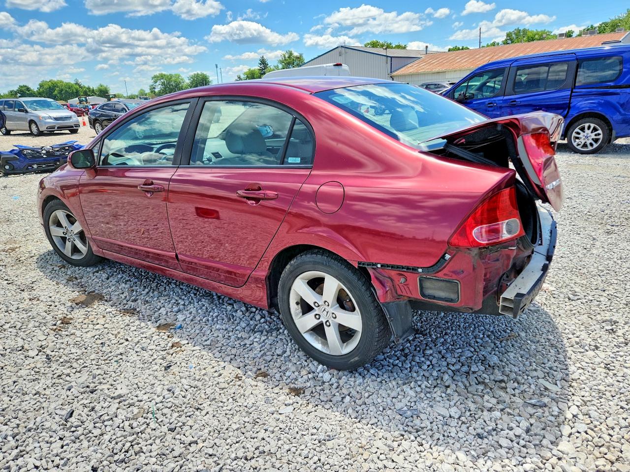 2007 Honda Civic Ex Темно-бордовый vin: 1HGFA16807L121454