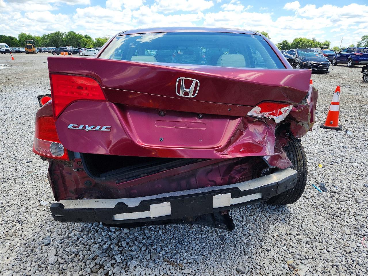 2007 Honda Civic Ex Темно-бордовый vin: 1HGFA16807L121454