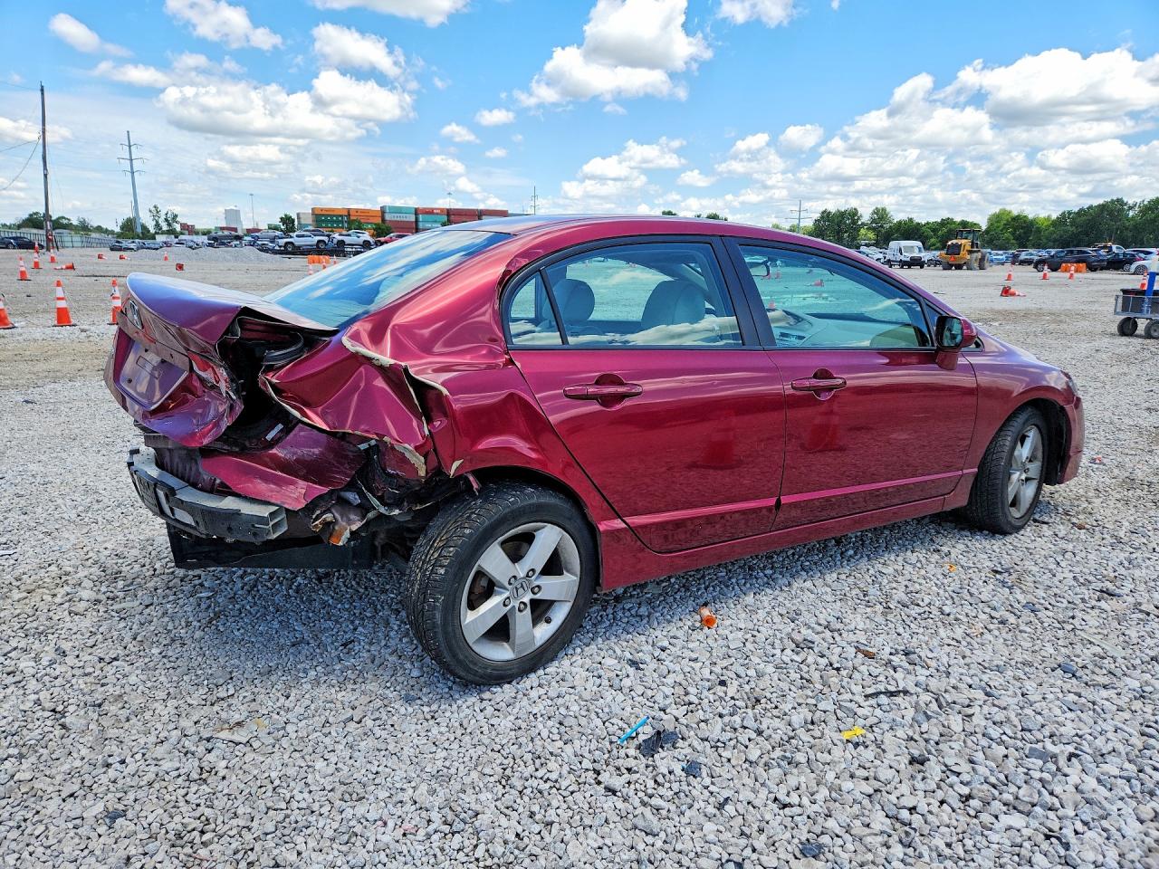2007 Honda Civic Ex Темно-бордовый vin: 1HGFA16807L121454