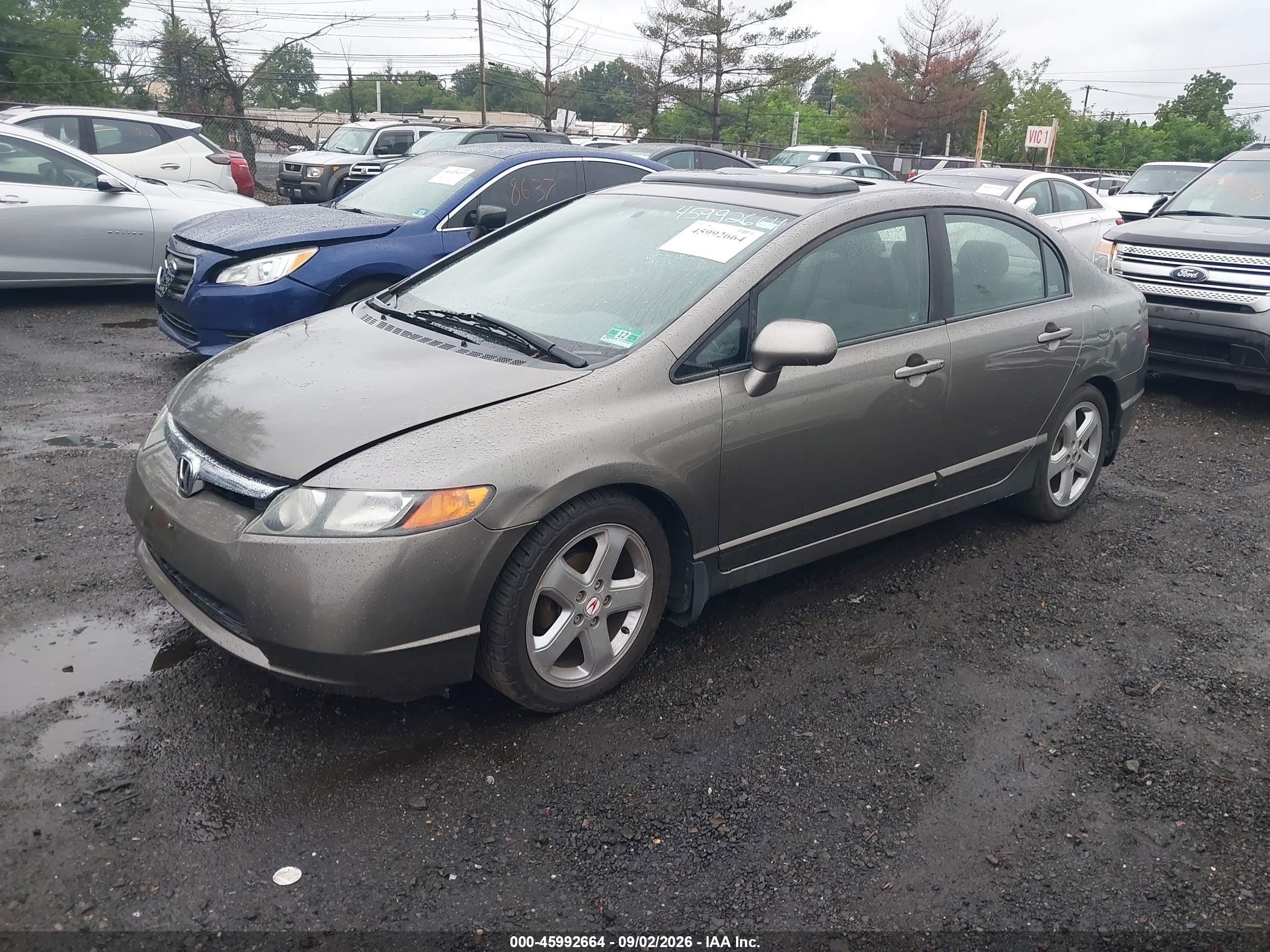 2007 Honda Civic Ex Brown vin: 1HGFA16807L136522