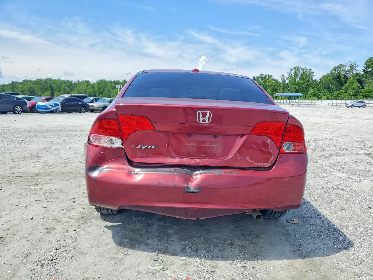 2008 Honda Civic Ex Бордовый vin: 1HGFA16808L005866