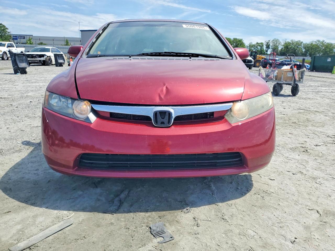 2008 Honda Civic Ex Бордовый vin: 1HGFA16808L005866
