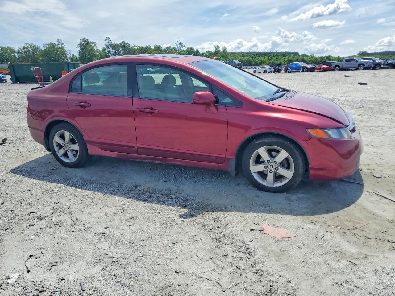 2008 Honda Civic Ex Бордовый vin: 1HGFA16808L005866