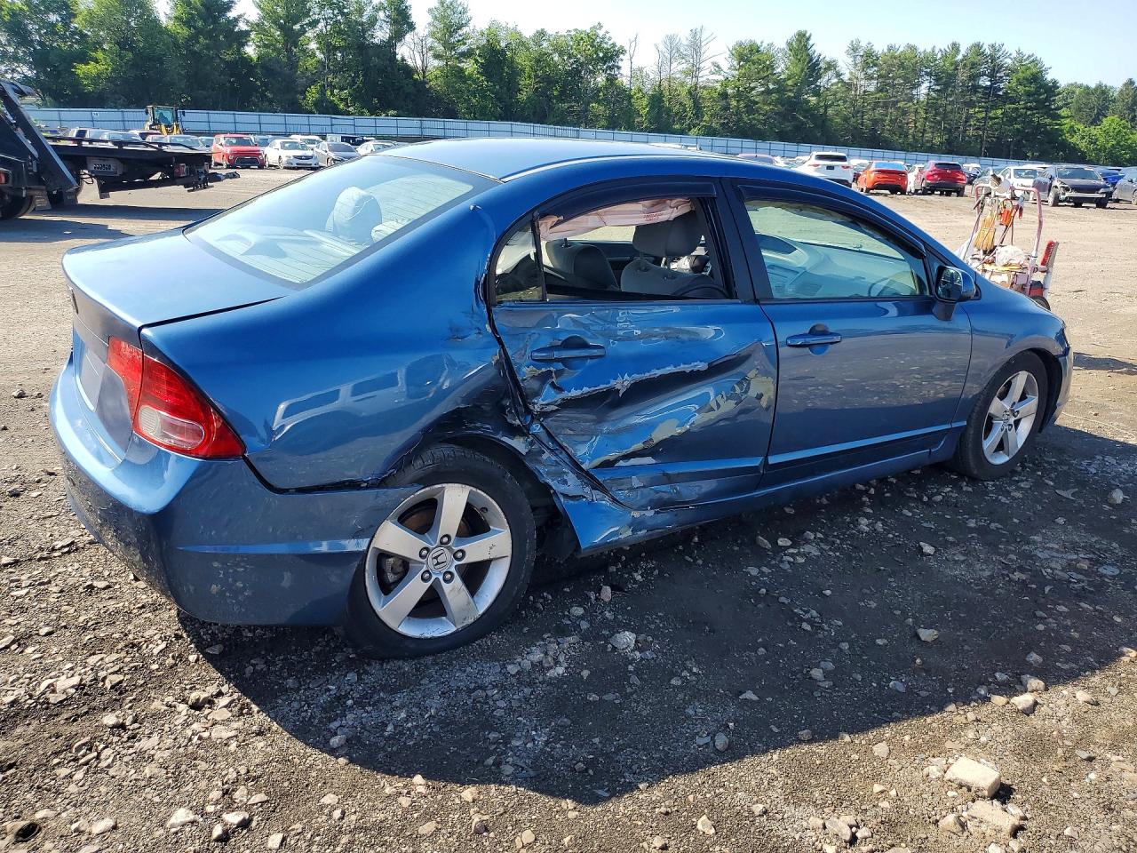 2008 Honda Civic Ex Blue vin: 1HGFA16808L020500