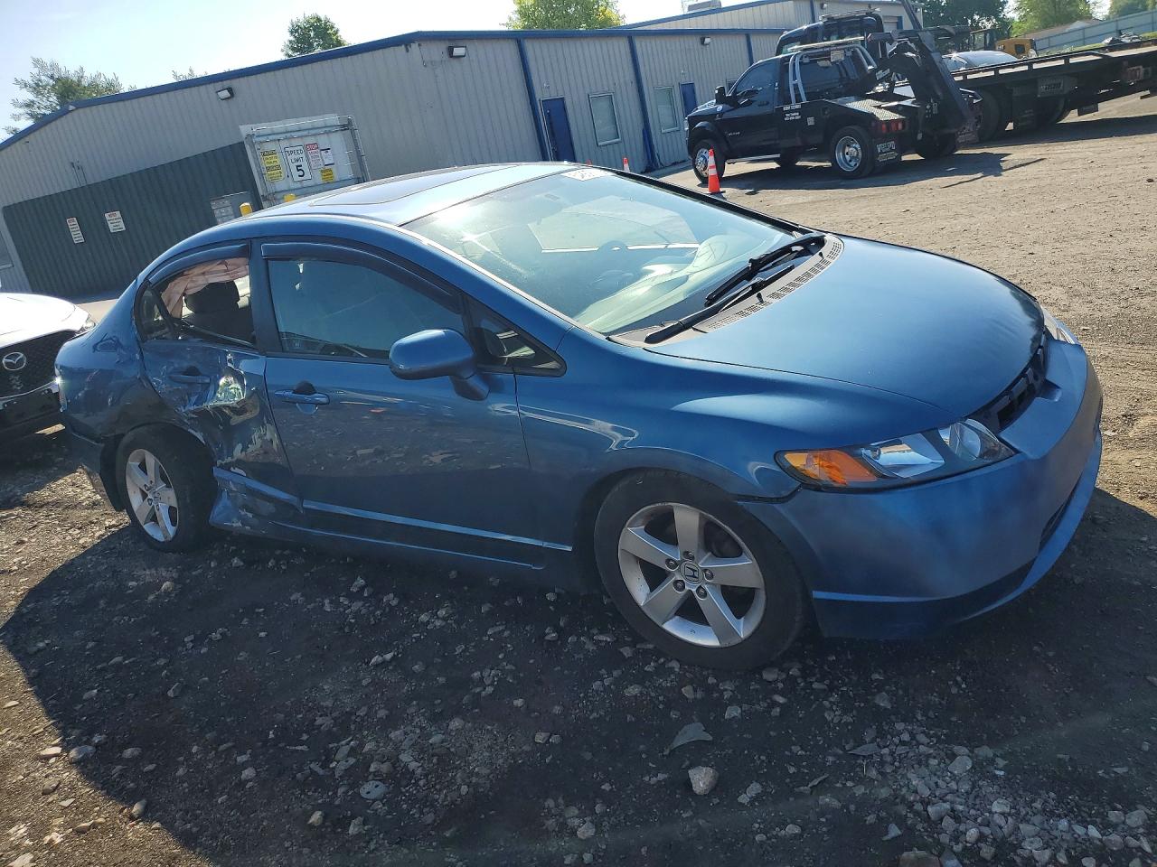 2008 Honda Civic Ex Blue vin: 1HGFA16808L020500