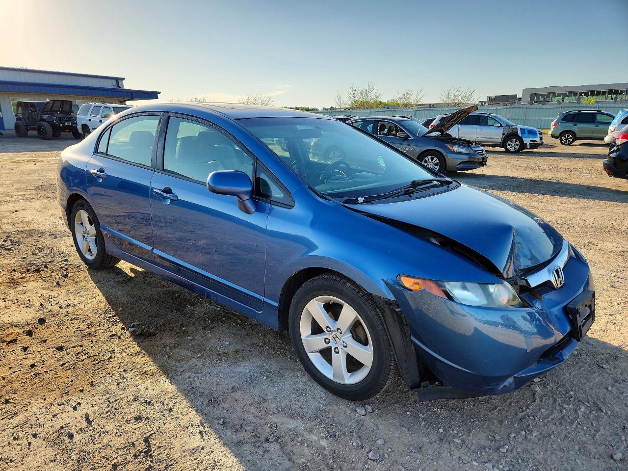 2008 Honda Civic Ex Blue vin: 1HGFA16808L044456