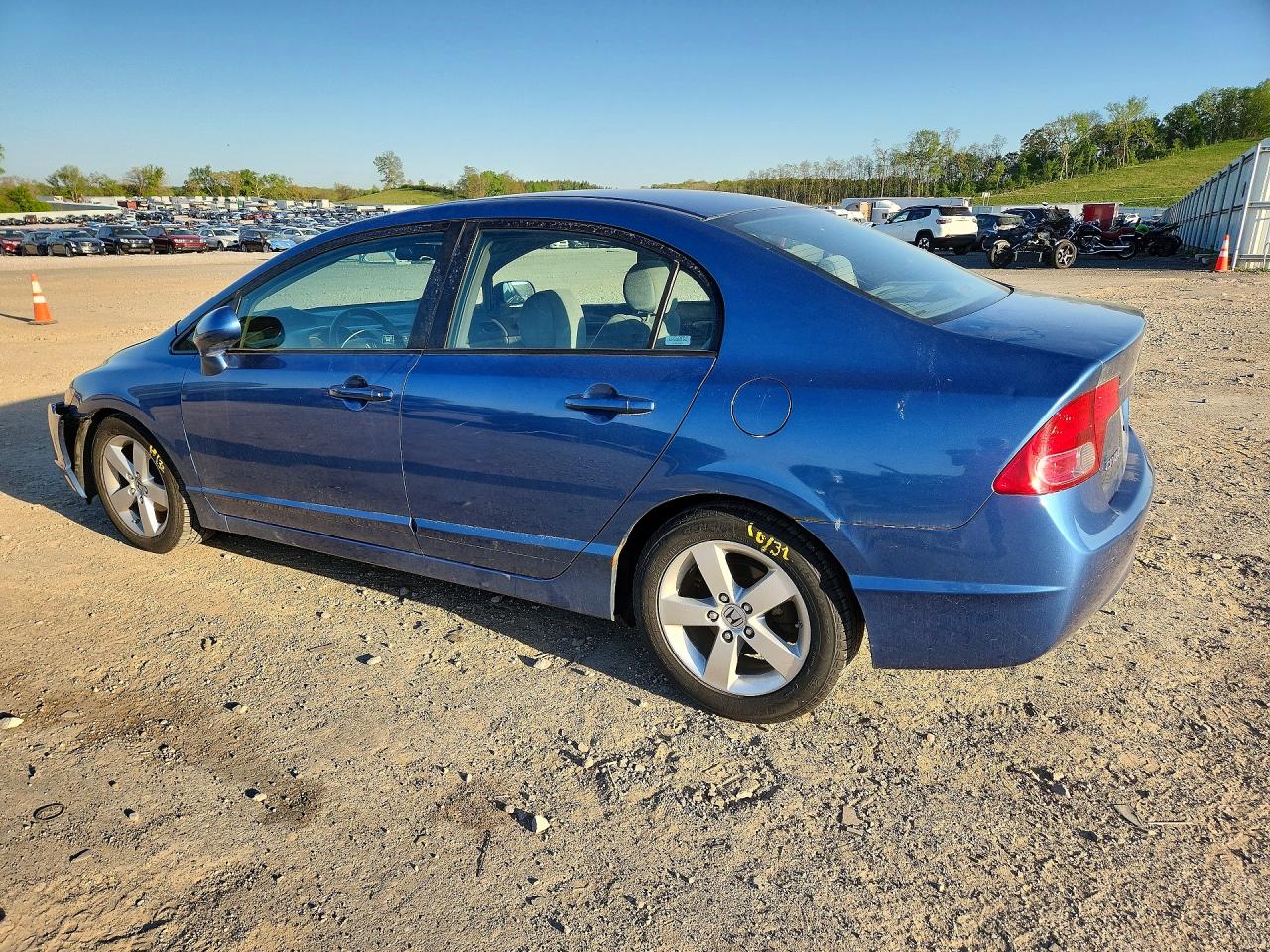 2008 Honda Civic Ex Blue vin: 1HGFA16808L044456