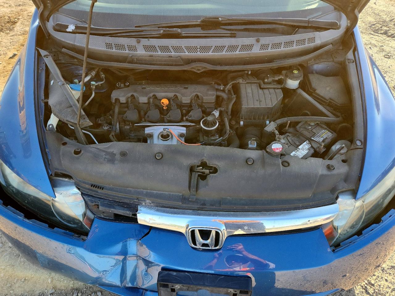 2008 Honda Civic Ex Blue vin: 1HGFA16808L044456