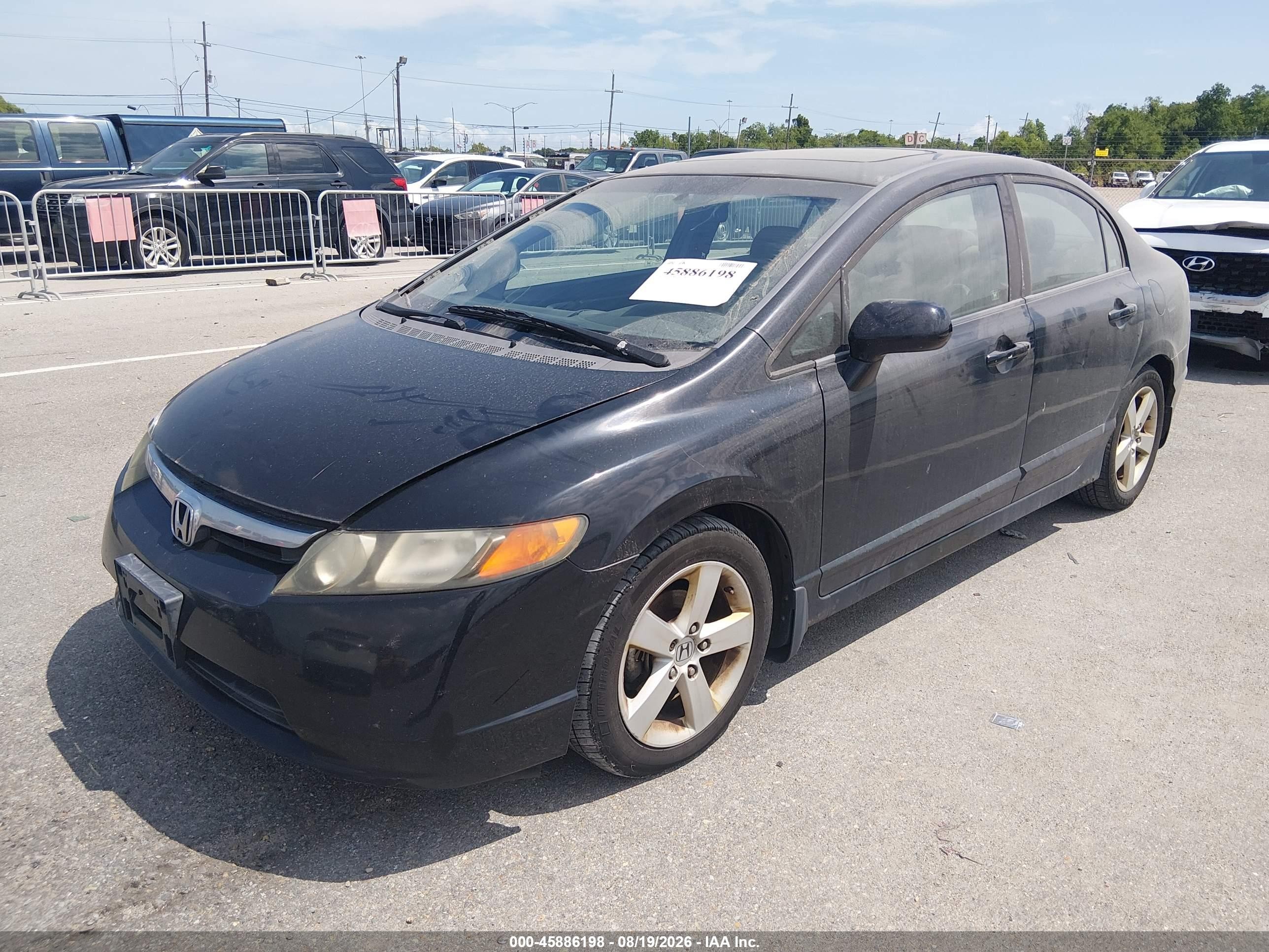 2008 Honda Civic Ex Dark Blue vin: 1HGFA16808L045008