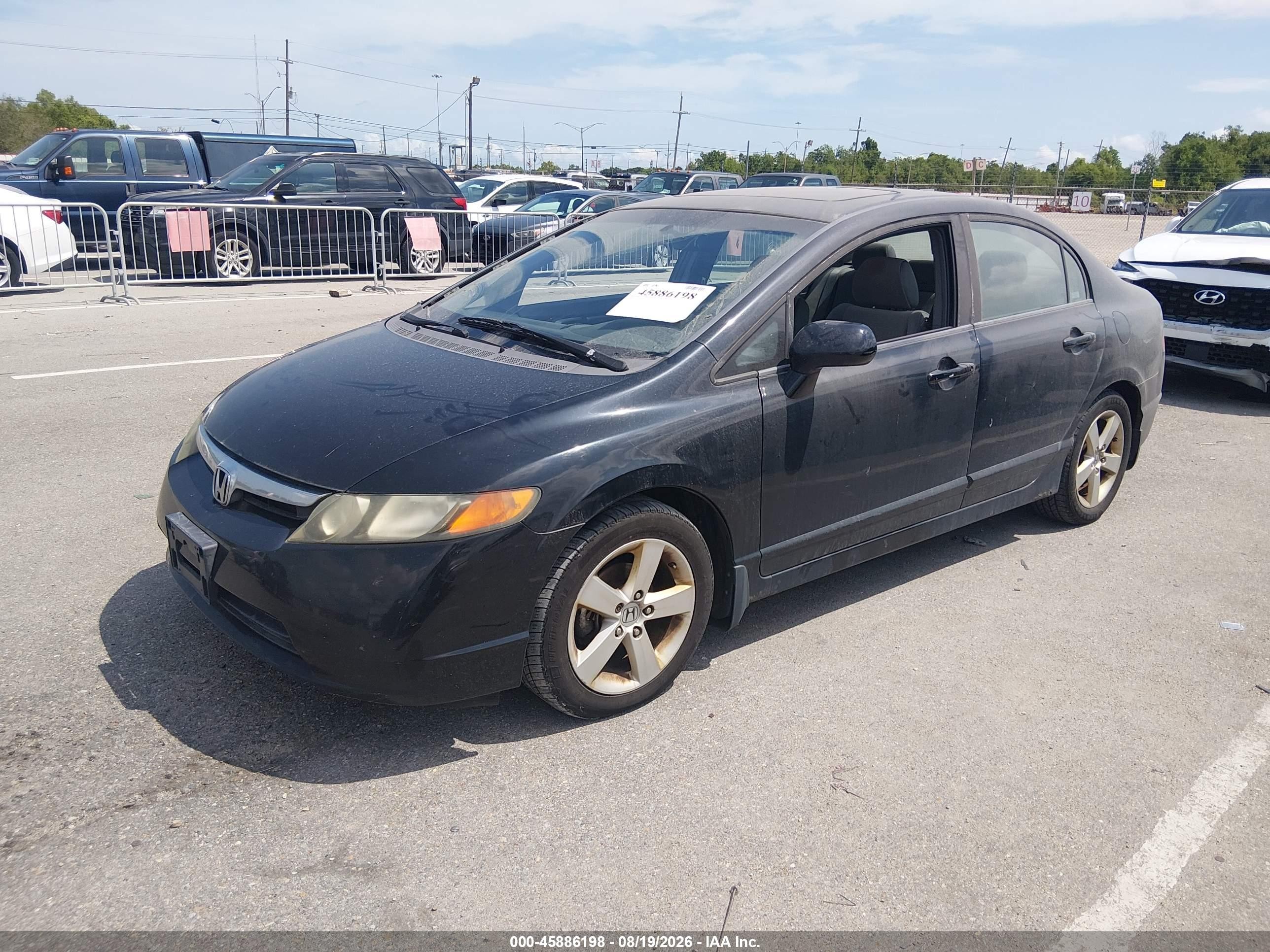 2008 Honda Civic Ex Dark Blue vin: 1HGFA16808L045008