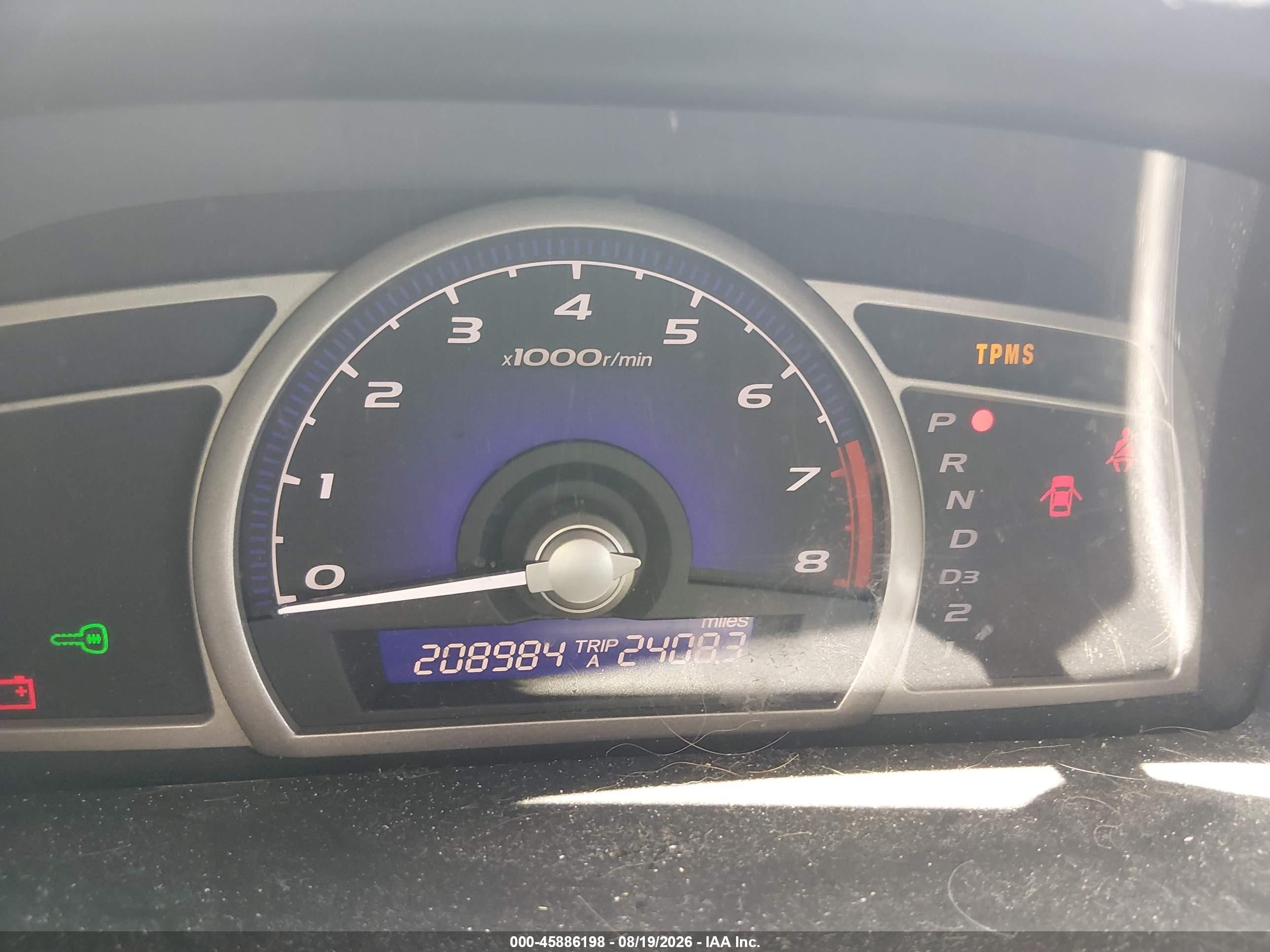 2008 Honda Civic Ex Dark Blue vin: 1HGFA16808L045008