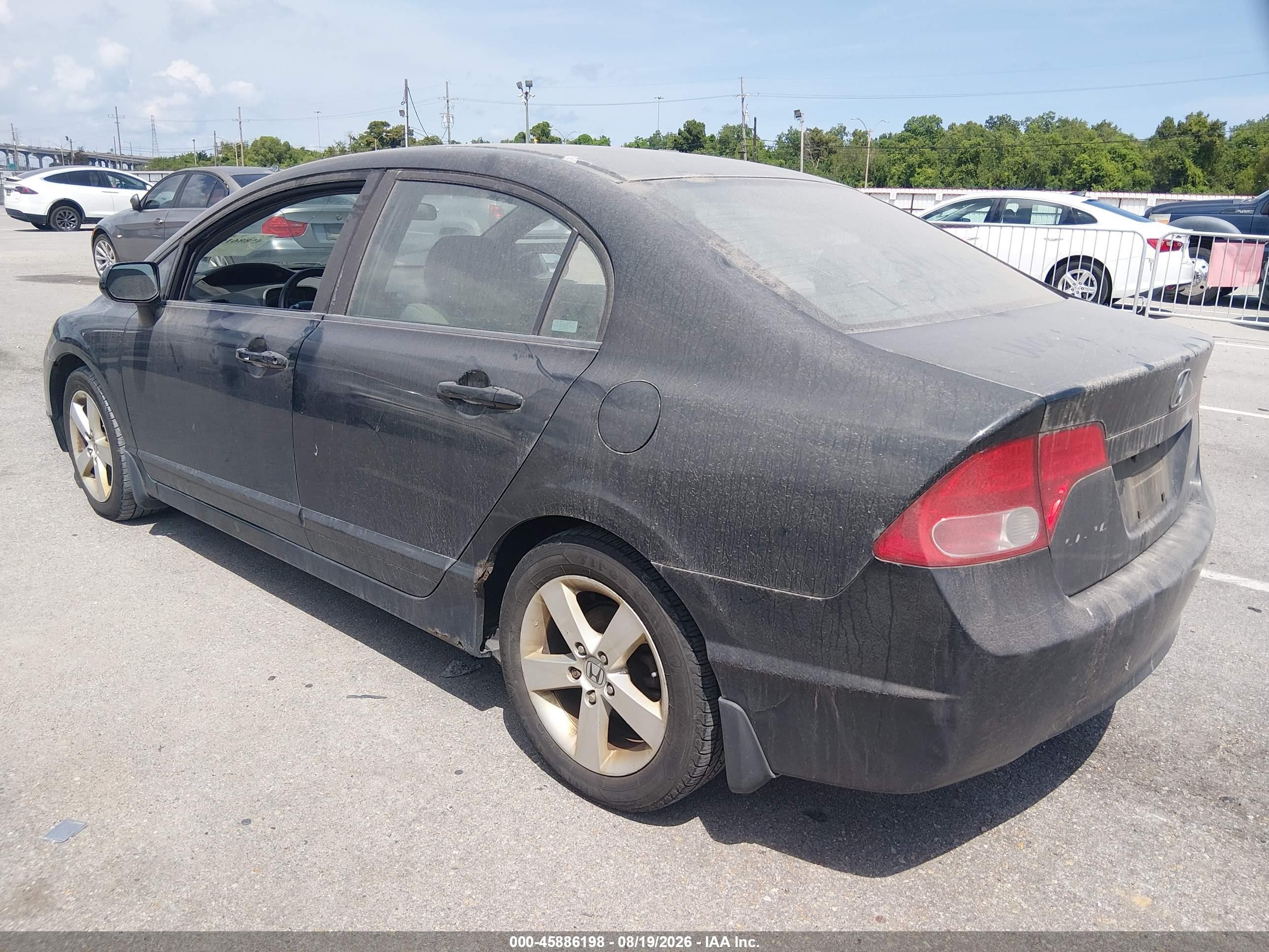 2008 Honda Civic Ex Dark Blue vin: 1HGFA16808L045008