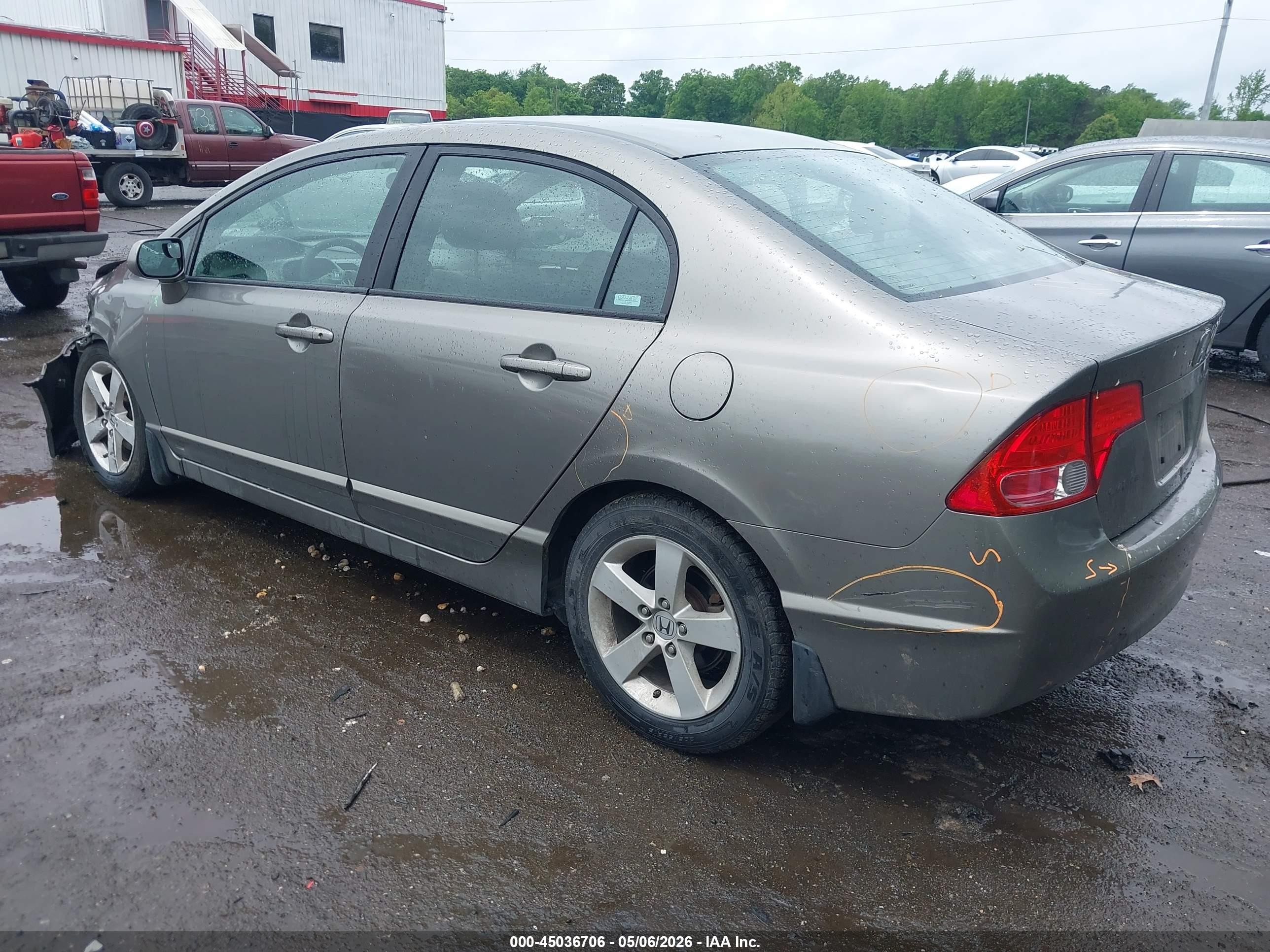 2008 Honda Civic Ex Коричневый vin: 1HGFA16808L060060