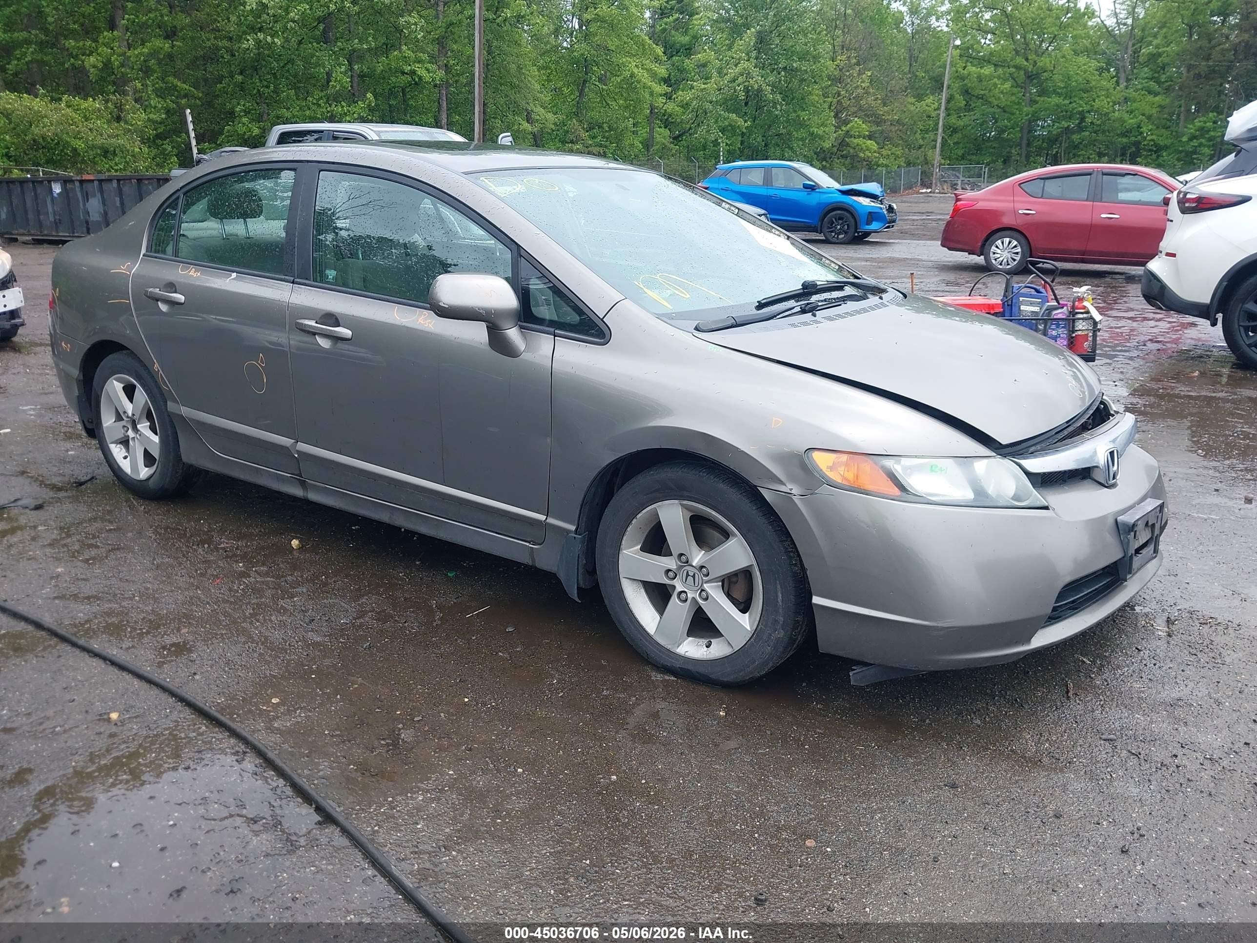2008 Honda Civic Ex Brown vin: 1HGFA16808L060060