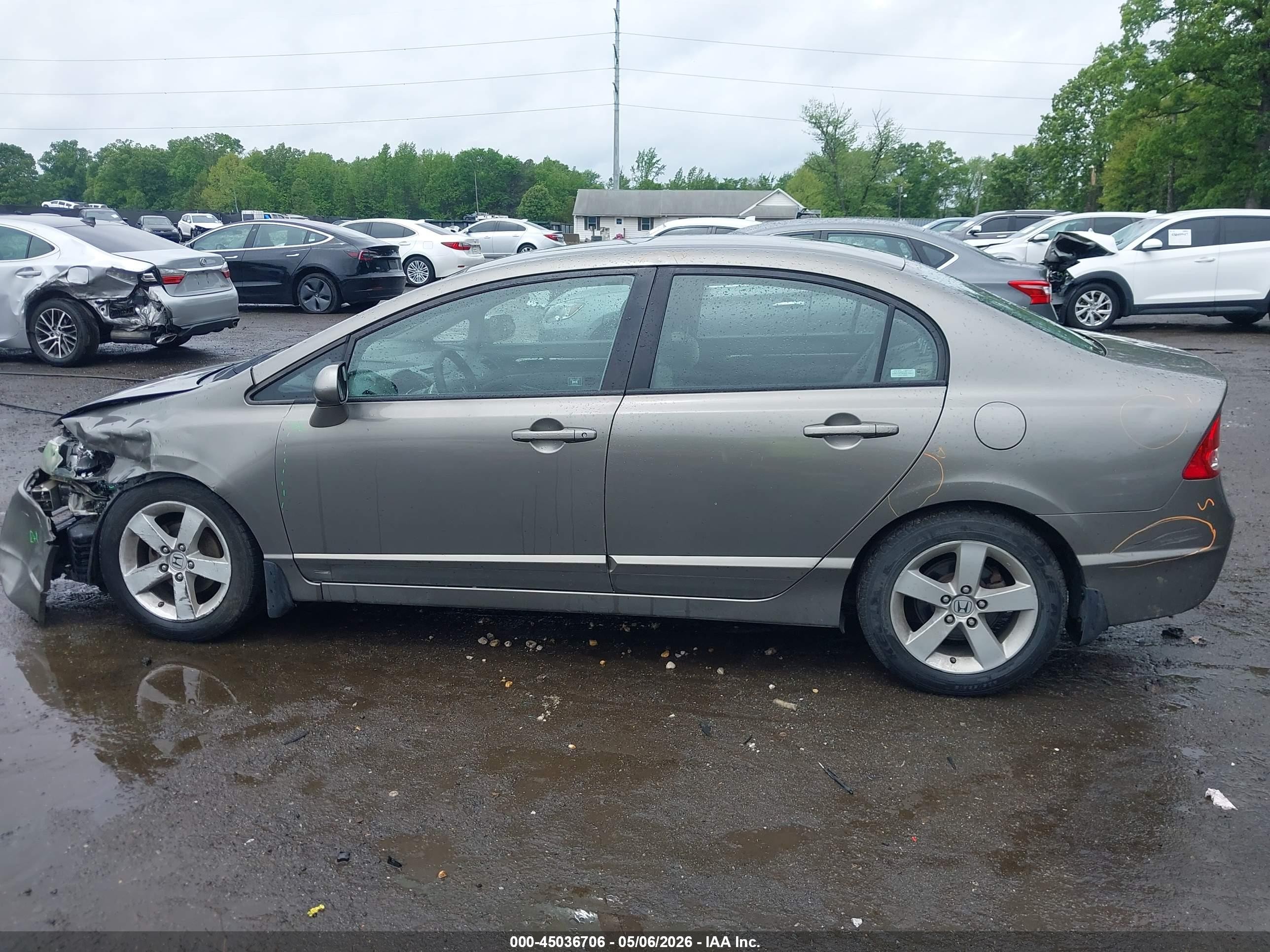 2008 Honda Civic Ex Коричневый vin: 1HGFA16808L060060