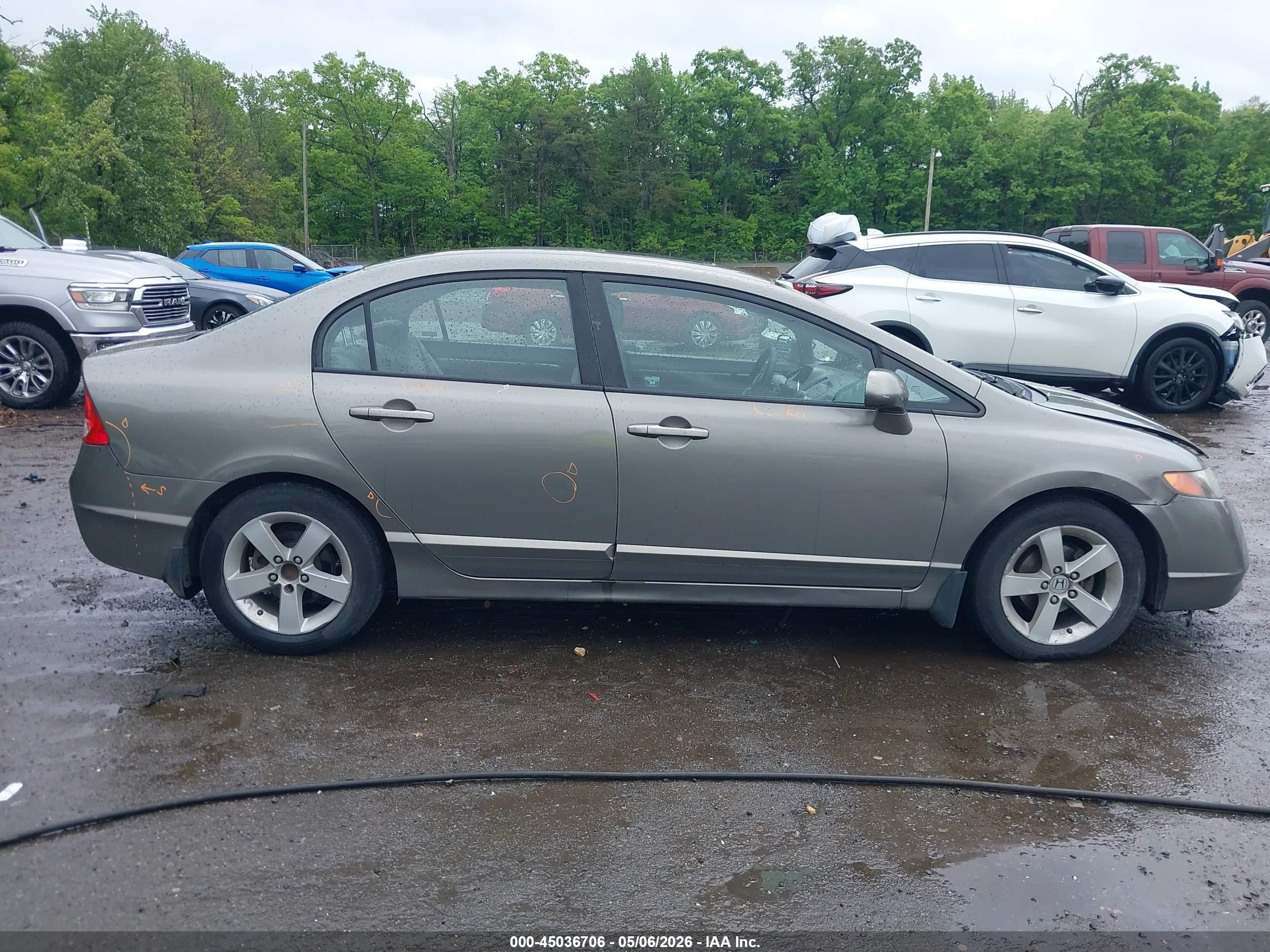 2008 Honda Civic Ex Коричневый vin: 1HGFA16808L060060