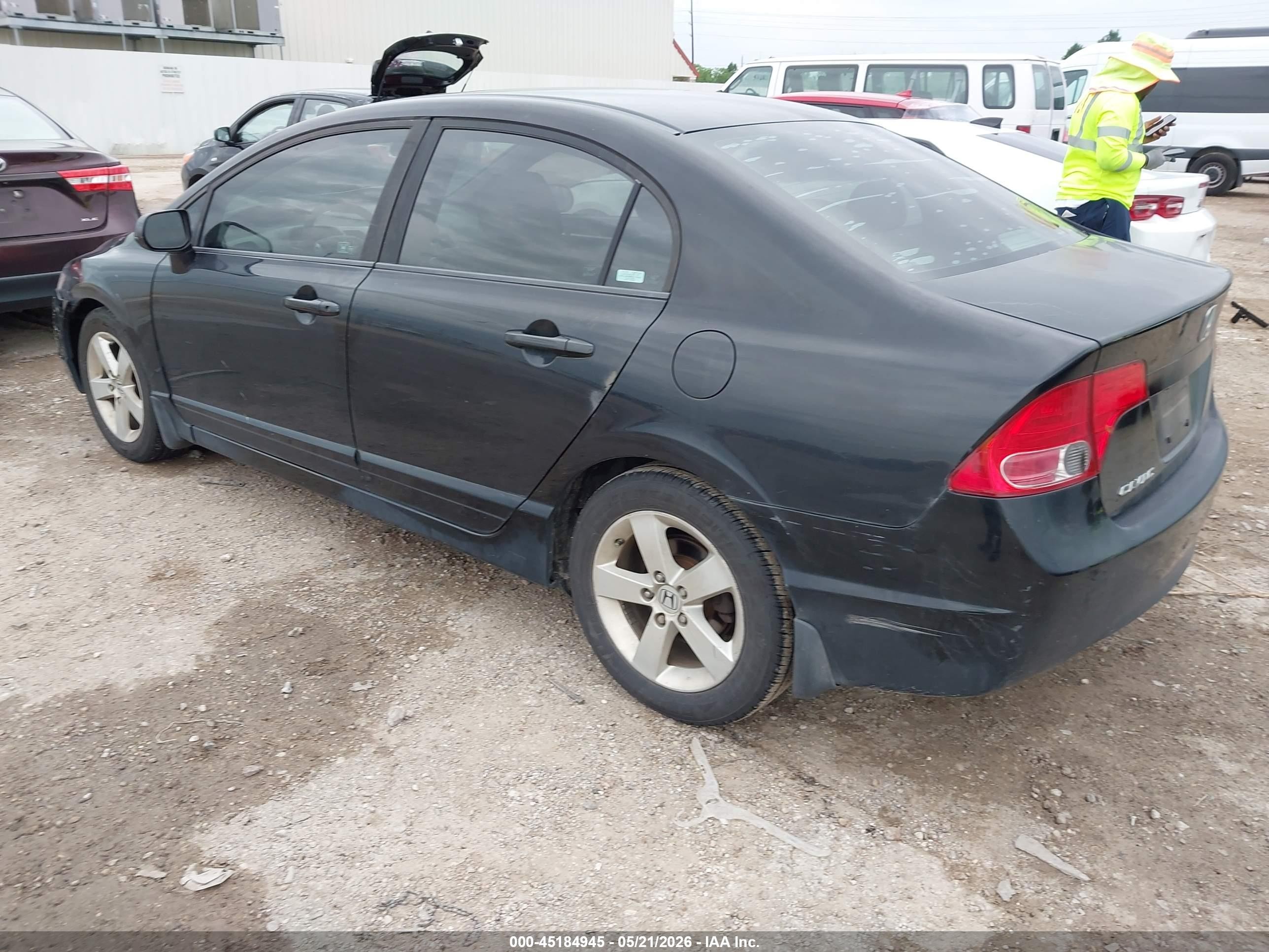 2008 Honda Civic Ex Черный vin: 1HGFA16808L089719