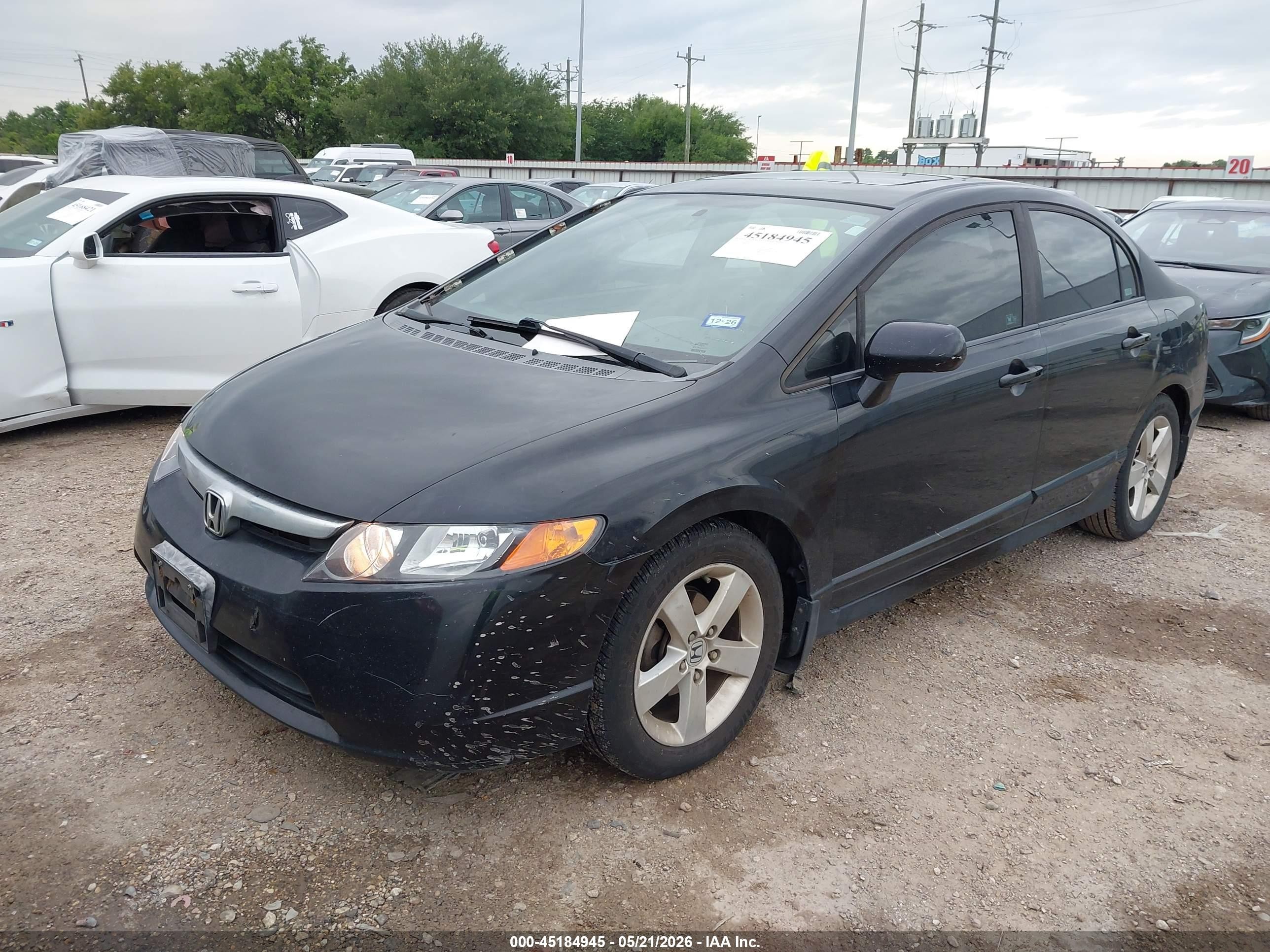 2008 Honda Civic Ex Черный vin: 1HGFA16808L089719