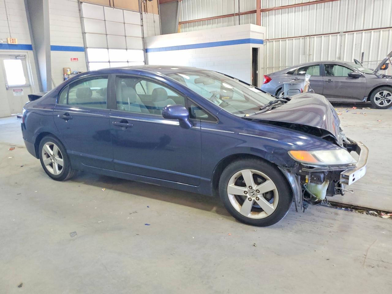 2008 Honda Civic Ex Blue vin: 1HGFA16808L091177