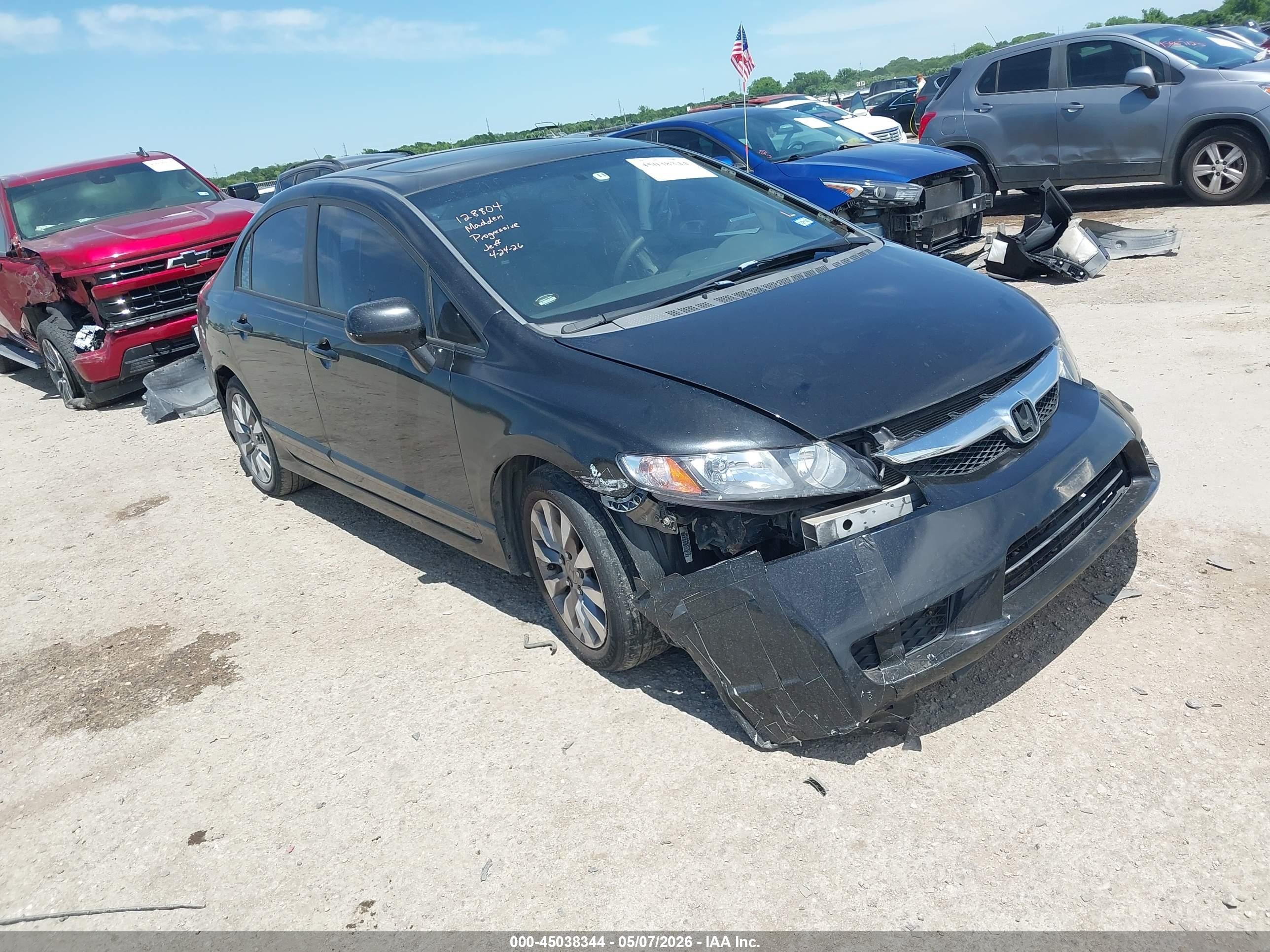 2009 Honda Civic Ex Black vin: 1HGFA16809L007540