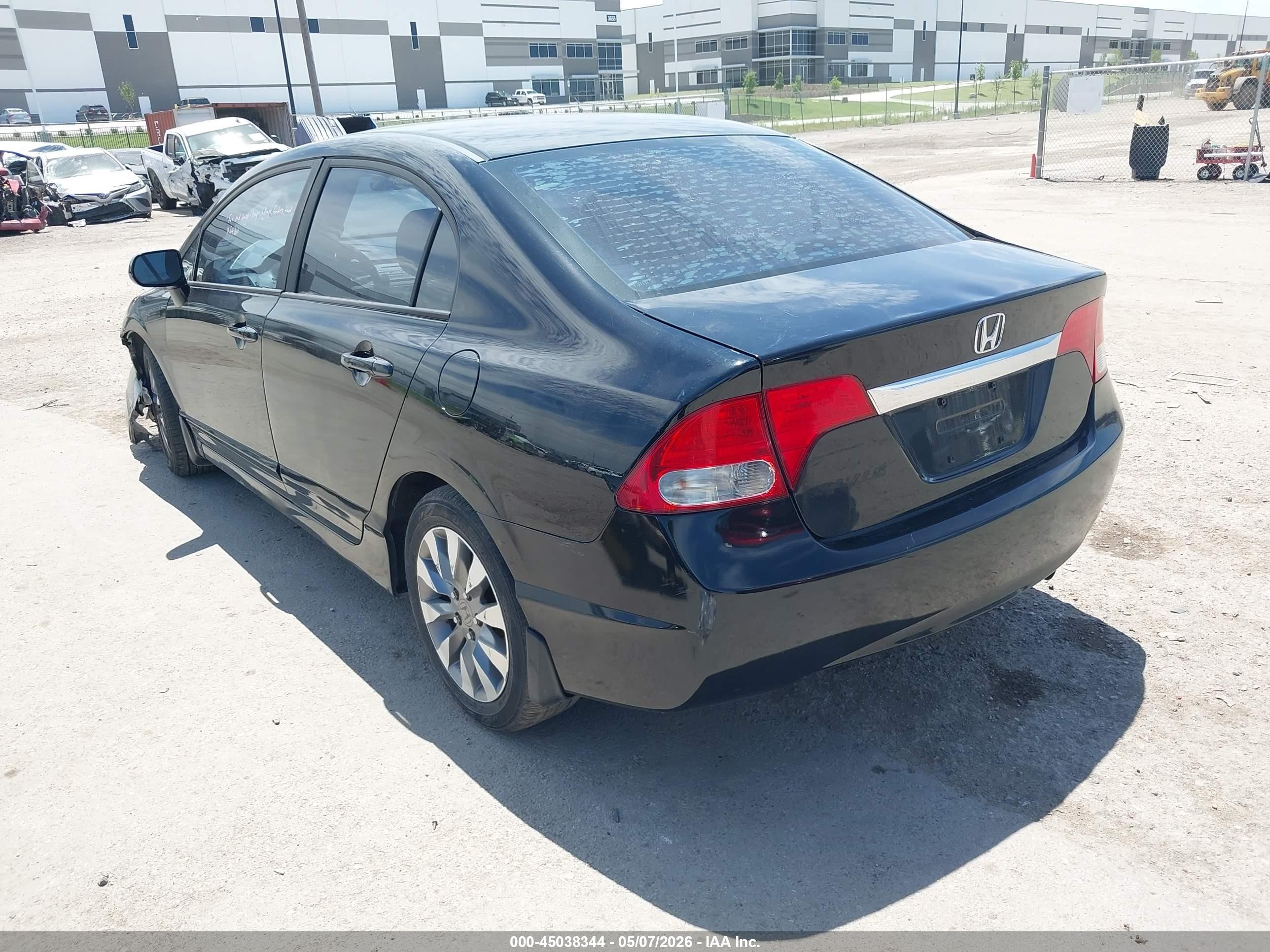 2009 Honda Civic Ex Black vin: 1HGFA16809L007540