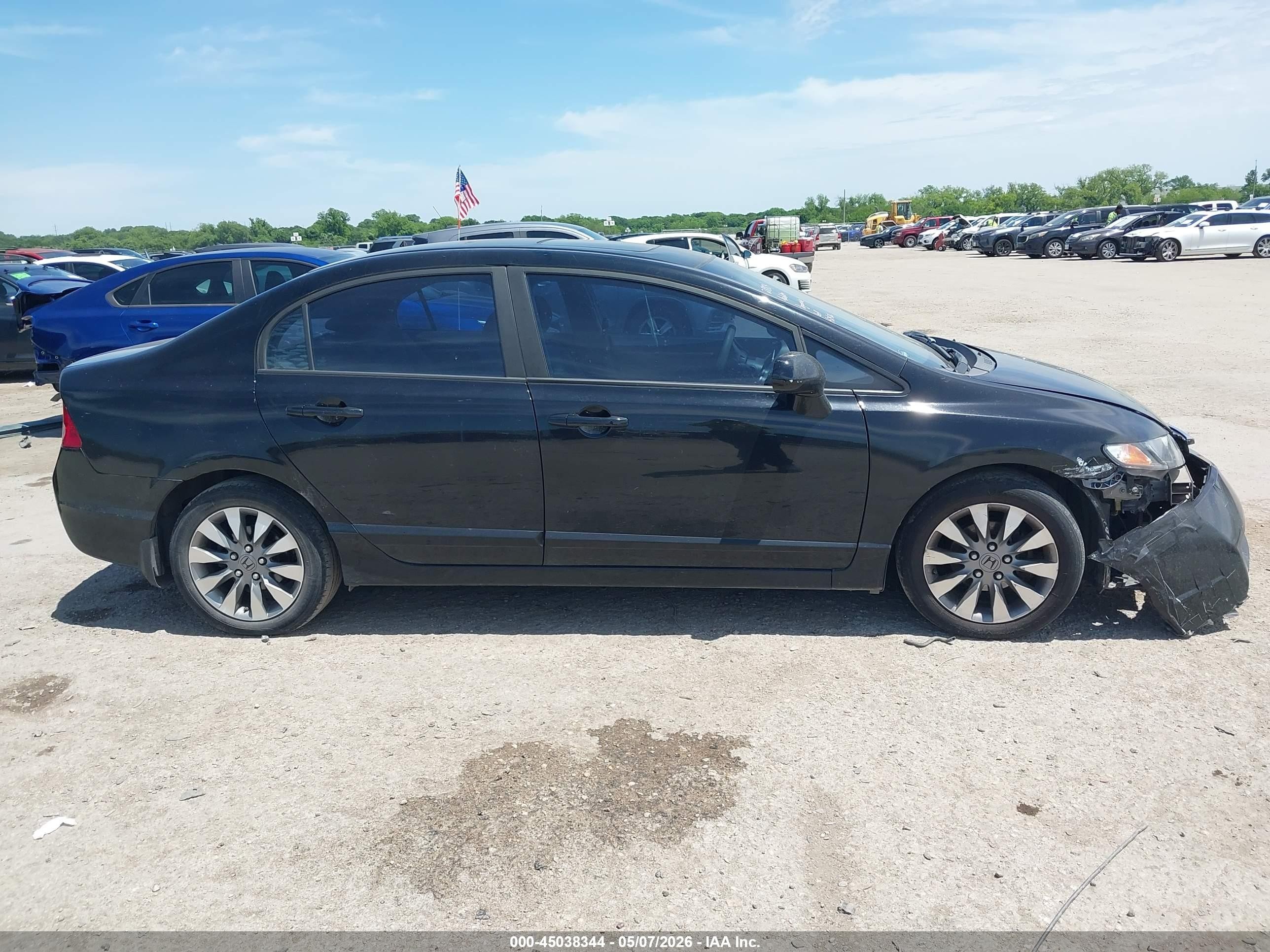 2009 Honda Civic Ex Black vin: 1HGFA16809L007540