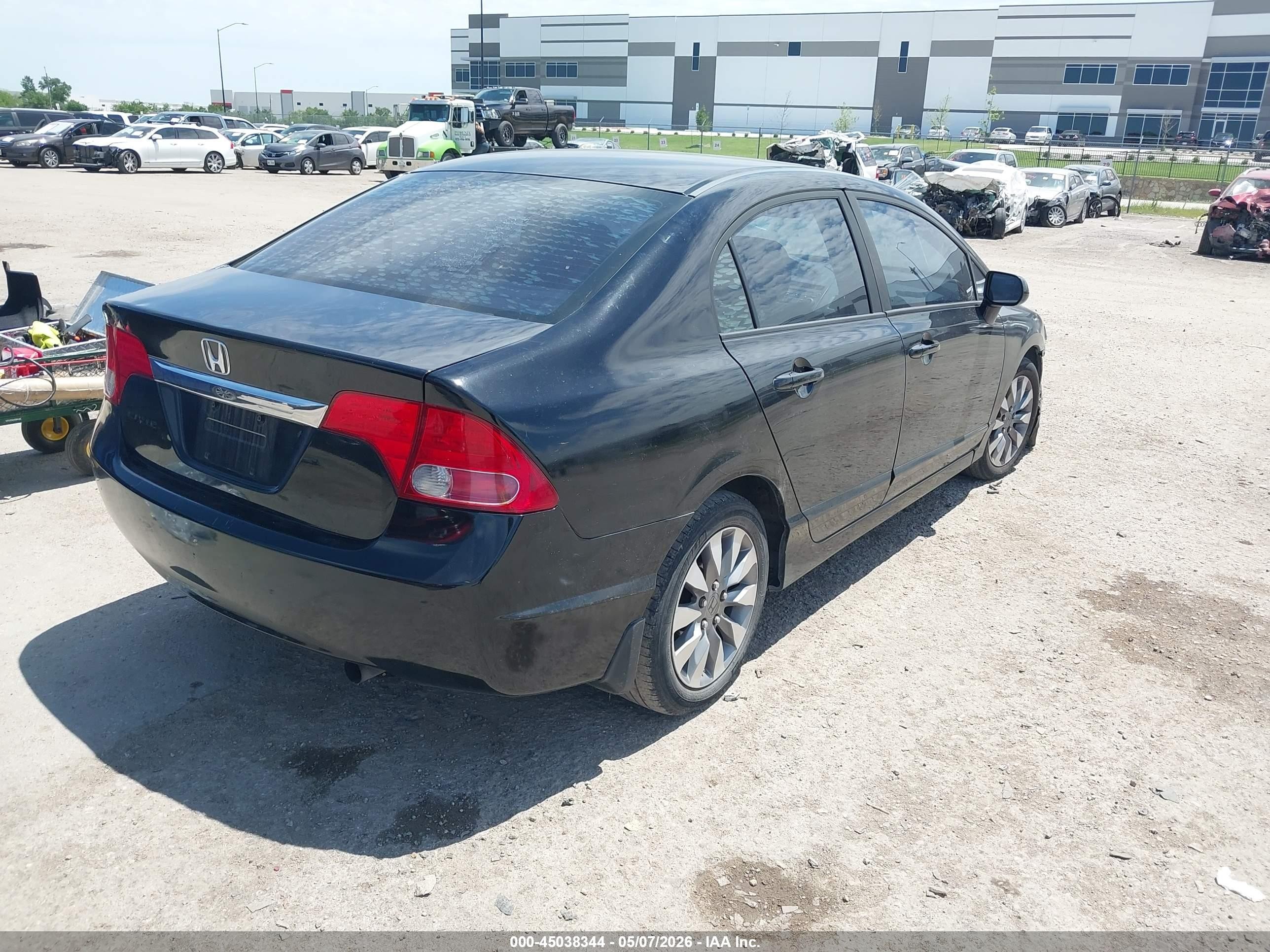 2009 Honda Civic Ex Black vin: 1HGFA16809L007540