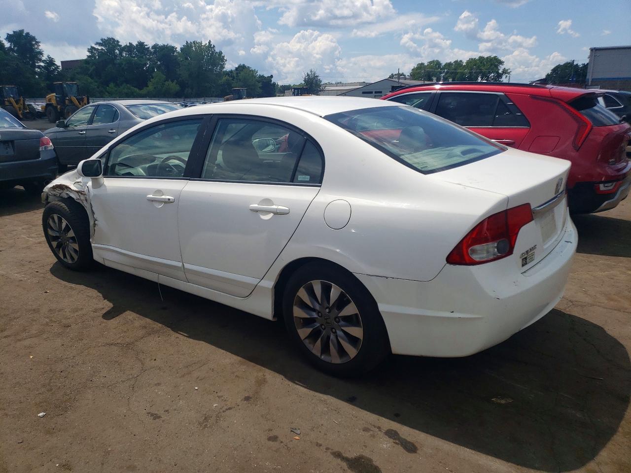 2009 Honda Civic Ex Белый vin: 1HGFA16809L021471