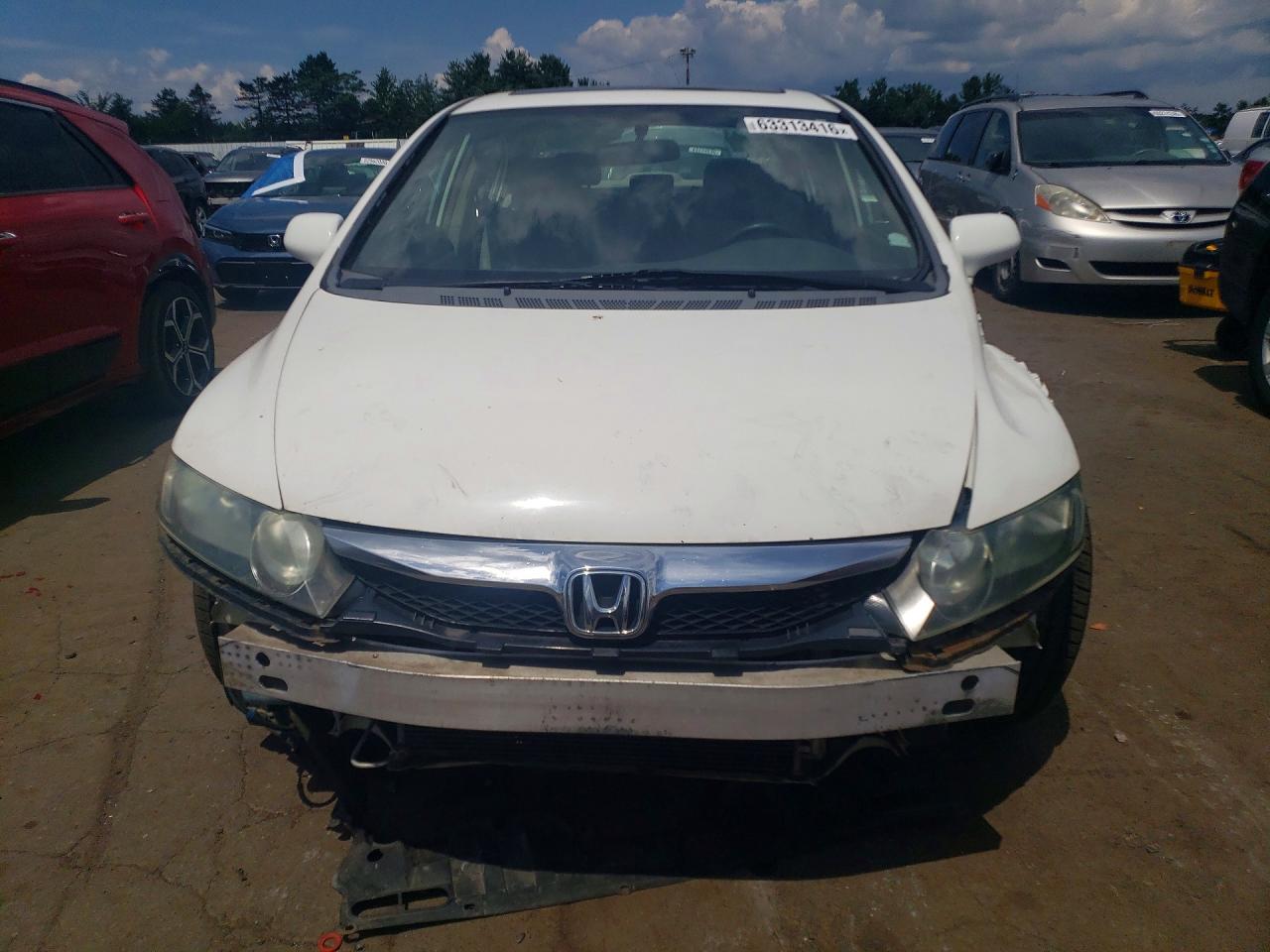 2009 Honda Civic Ex Белый vin: 1HGFA16809L021471
