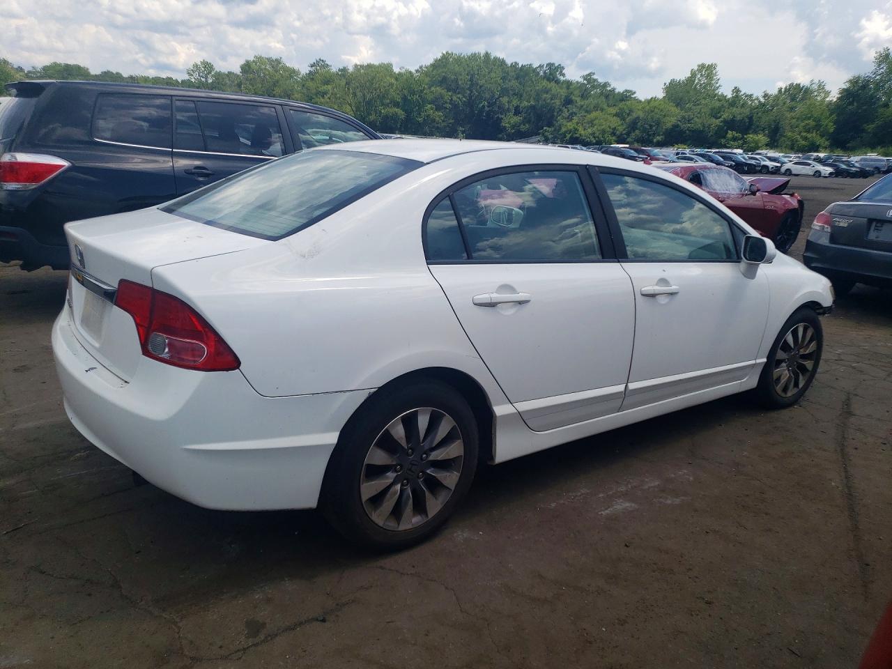 2009 Honda Civic Ex Белый vin: 1HGFA16809L021471