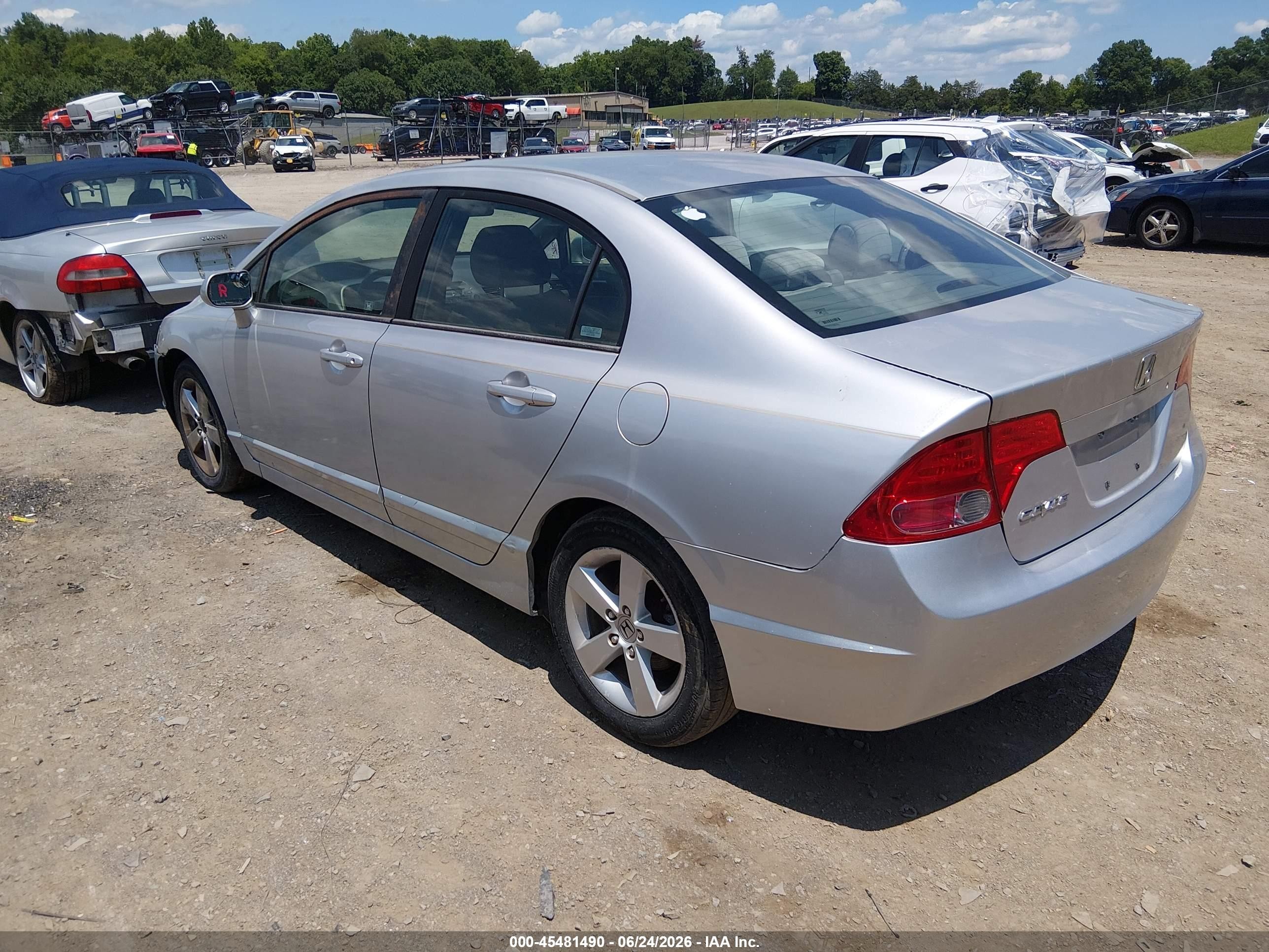 2006 Honda Civic Ex Silver vin: 1HGFA16816L072425