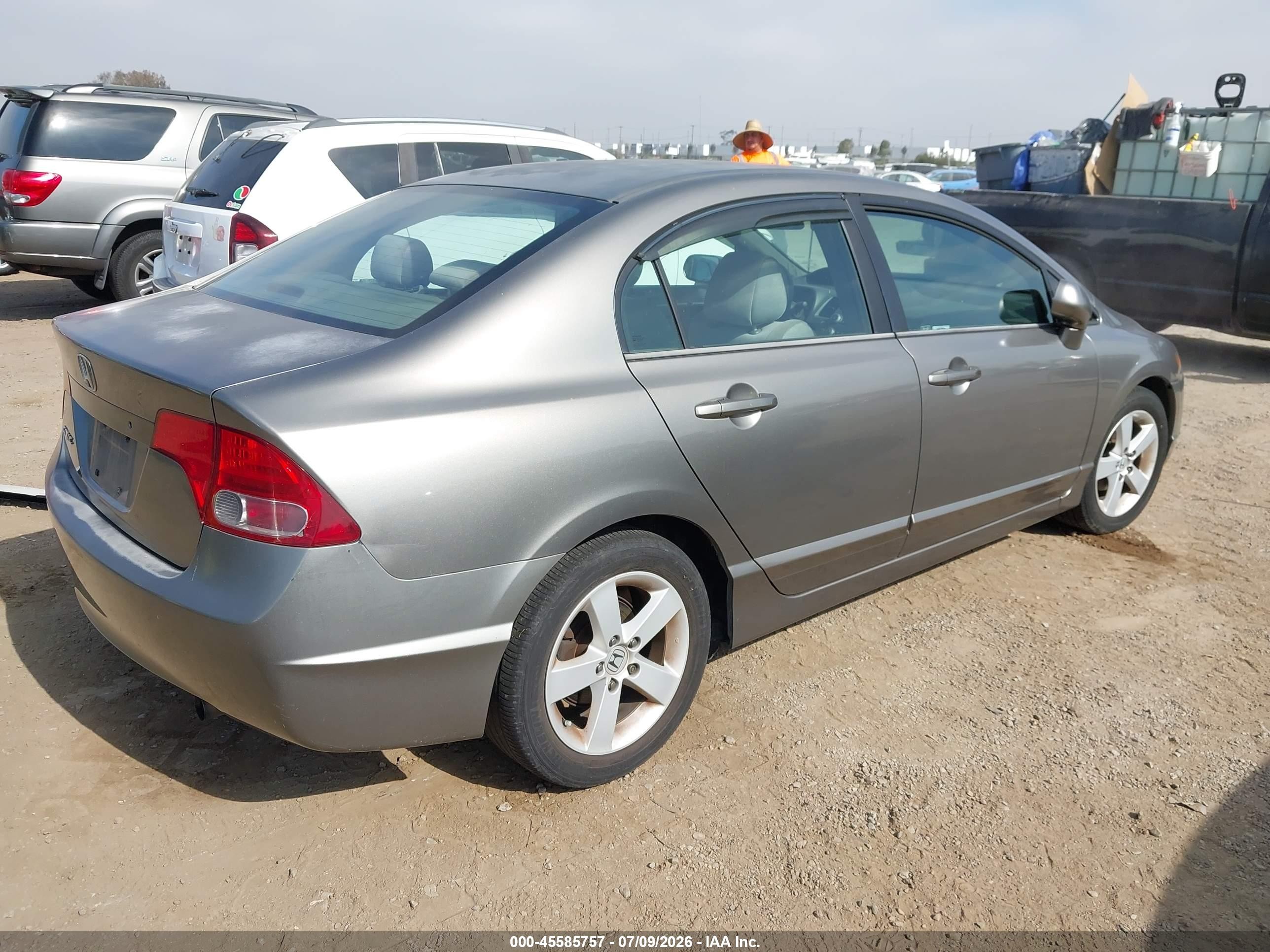 2006 Honda Civic Ex Gray vin: 1HGFA16816L091637