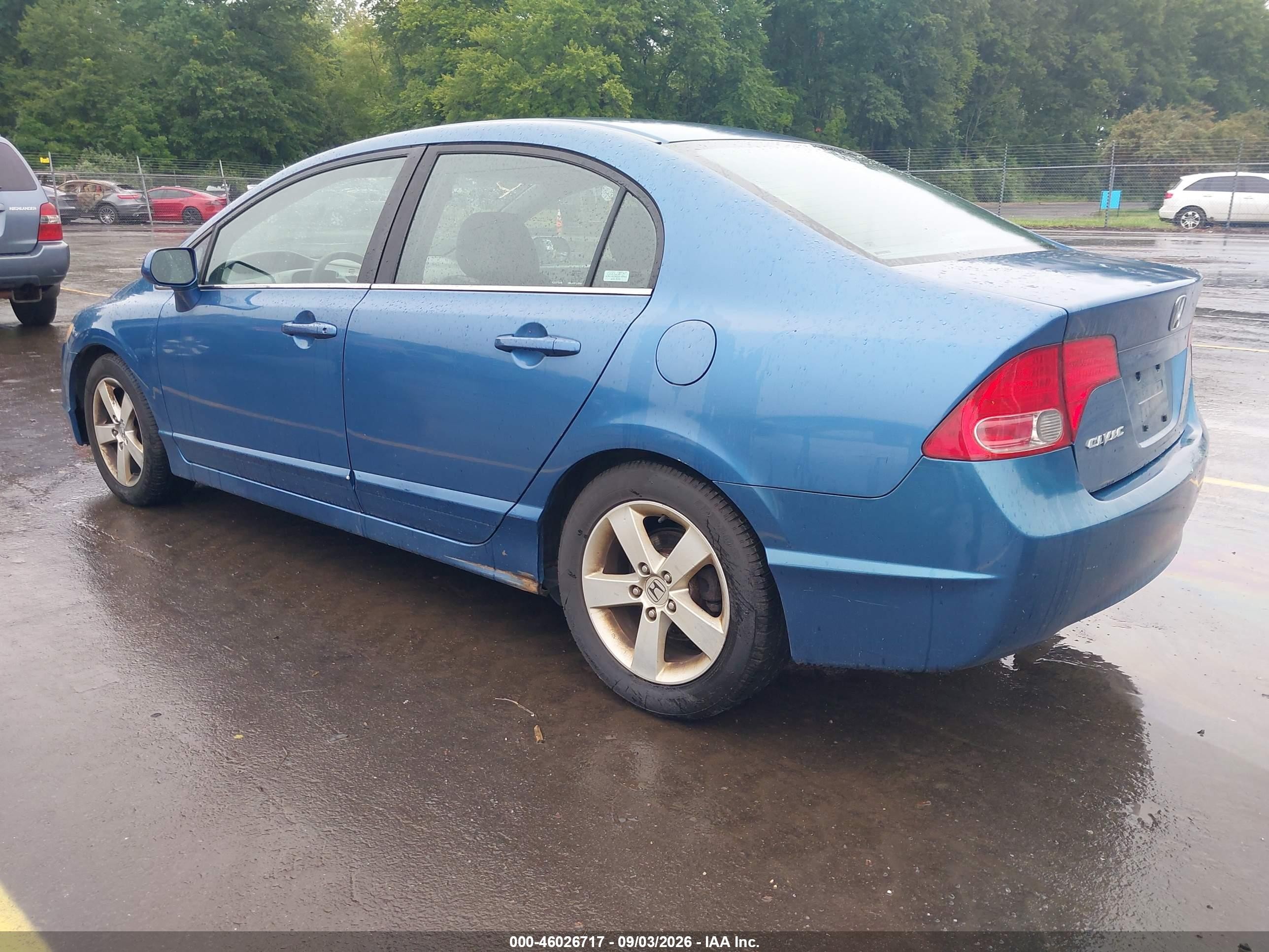 2006 Honda Civic Ex Blue vin: 1HGFA16816L112700