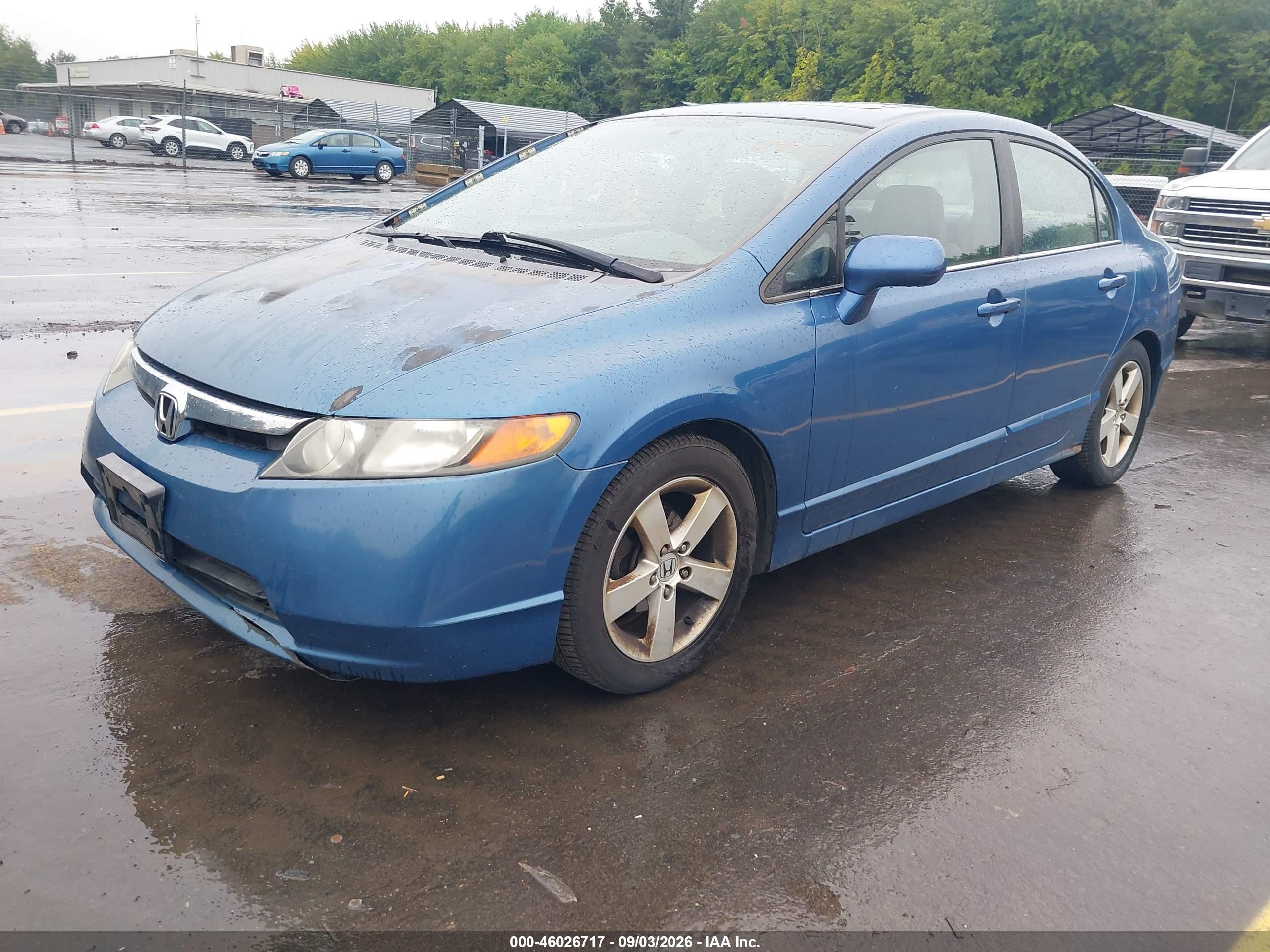 2006 Honda Civic Ex Blue vin: 1HGFA16816L112700