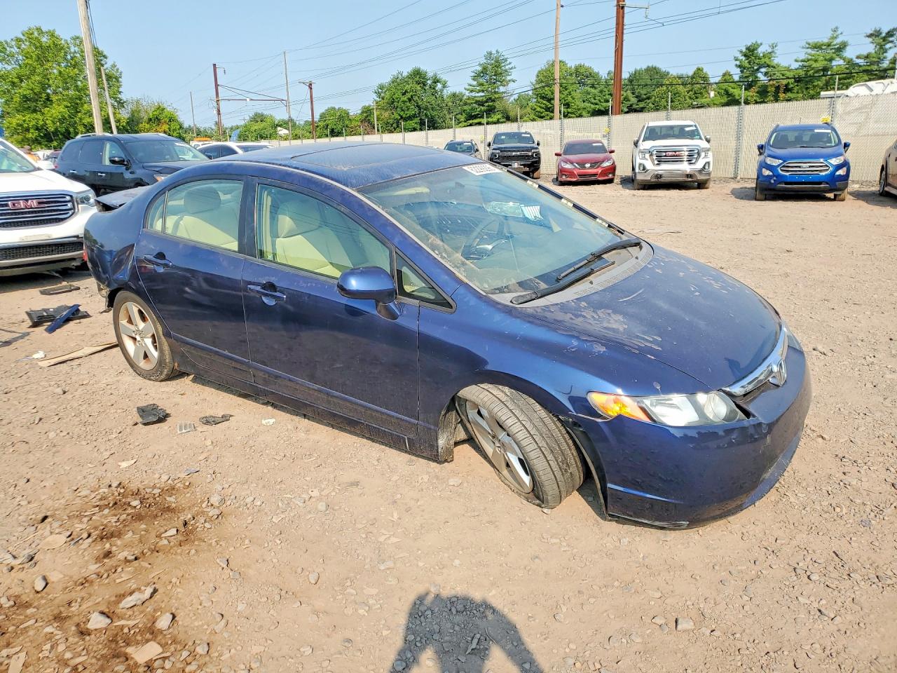 2006 Honda Civic Ex Blue vin: 1HGFA16816L113409