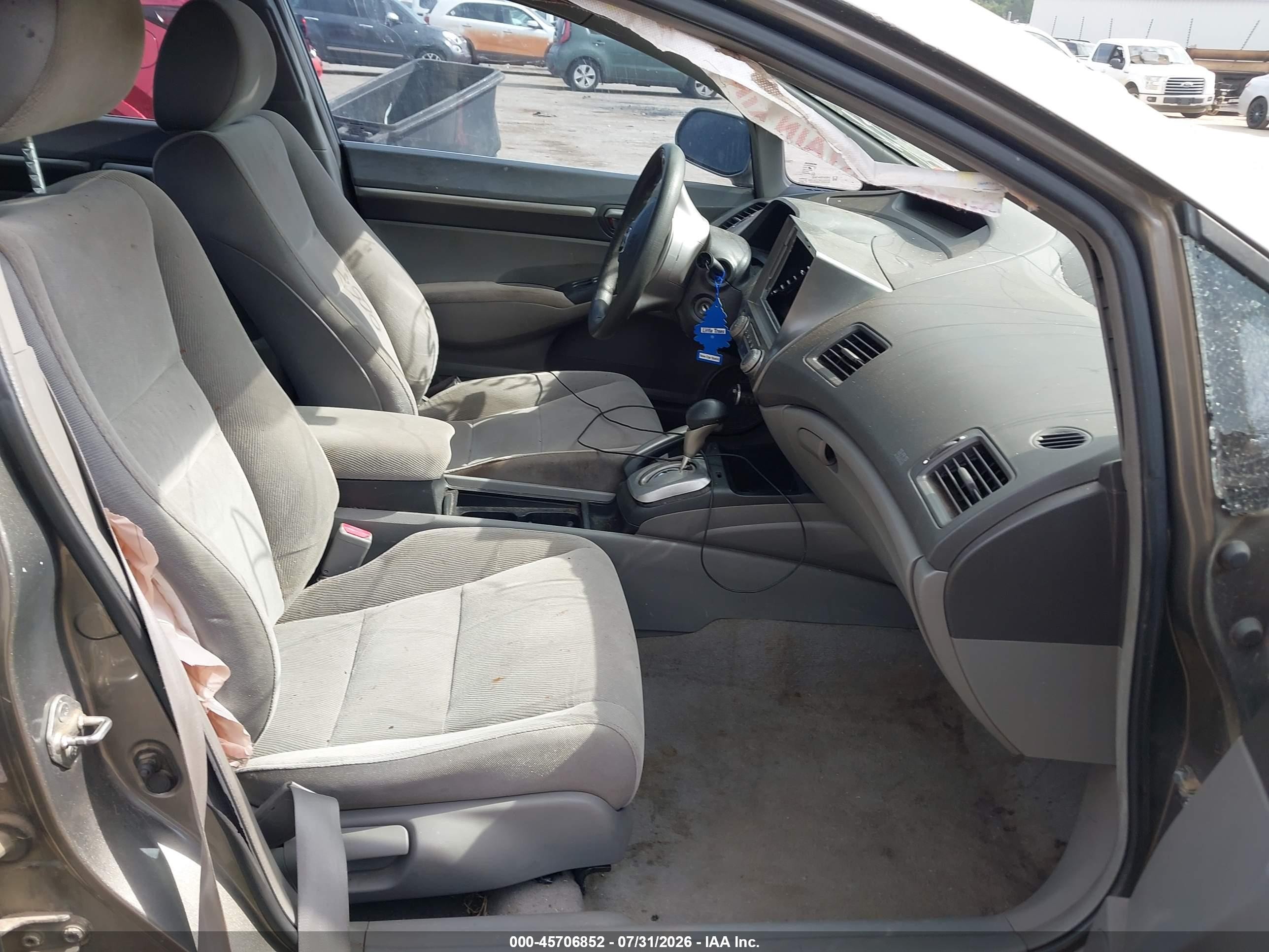 2007 Honda Civic Ex Gray vin: 1HGFA16817L000058