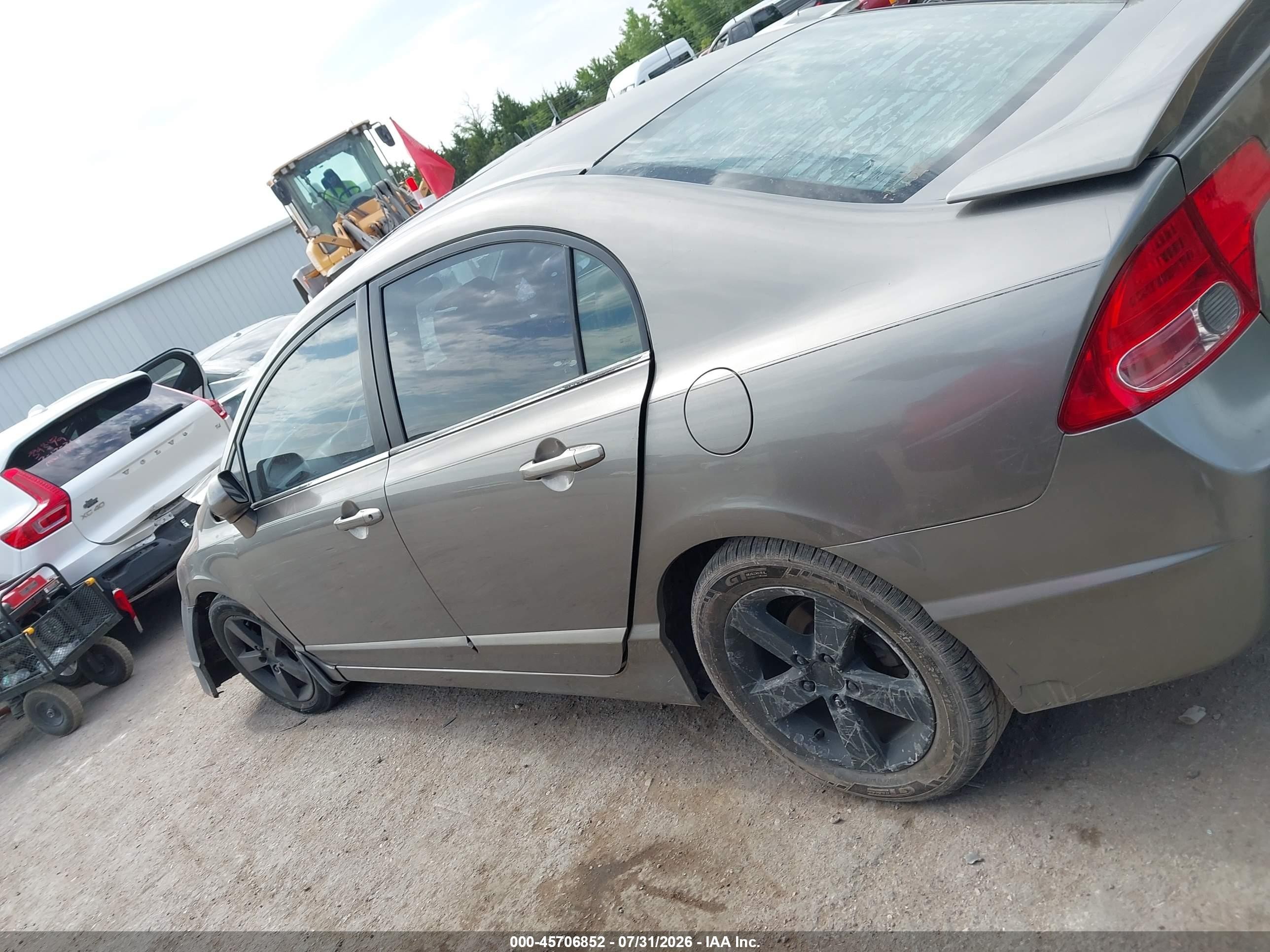 2007 Honda Civic Ex Gray vin: 1HGFA16817L000058
