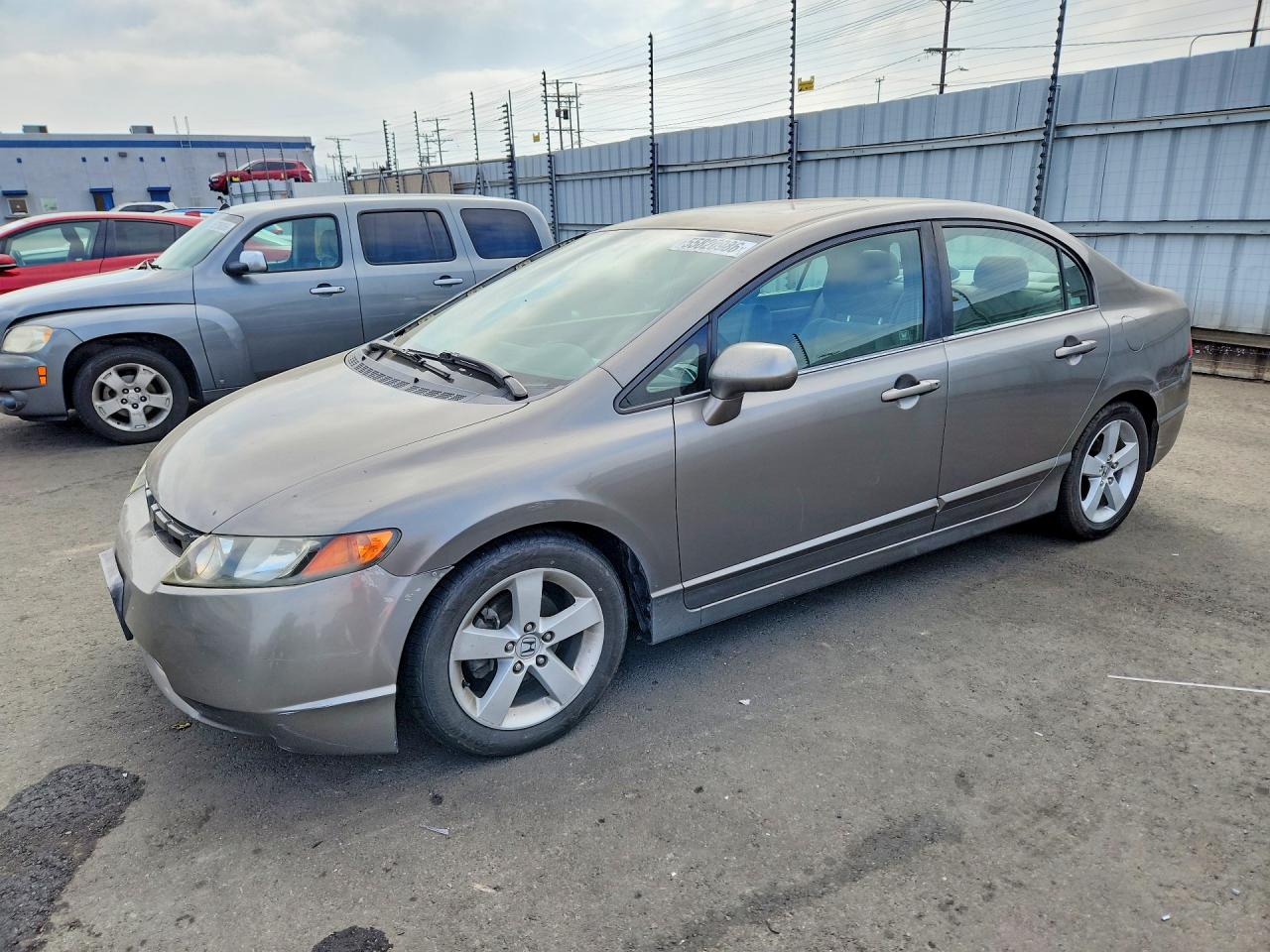 2007 Honda Civic Ex Gray vin: 1HGFA16817L007544