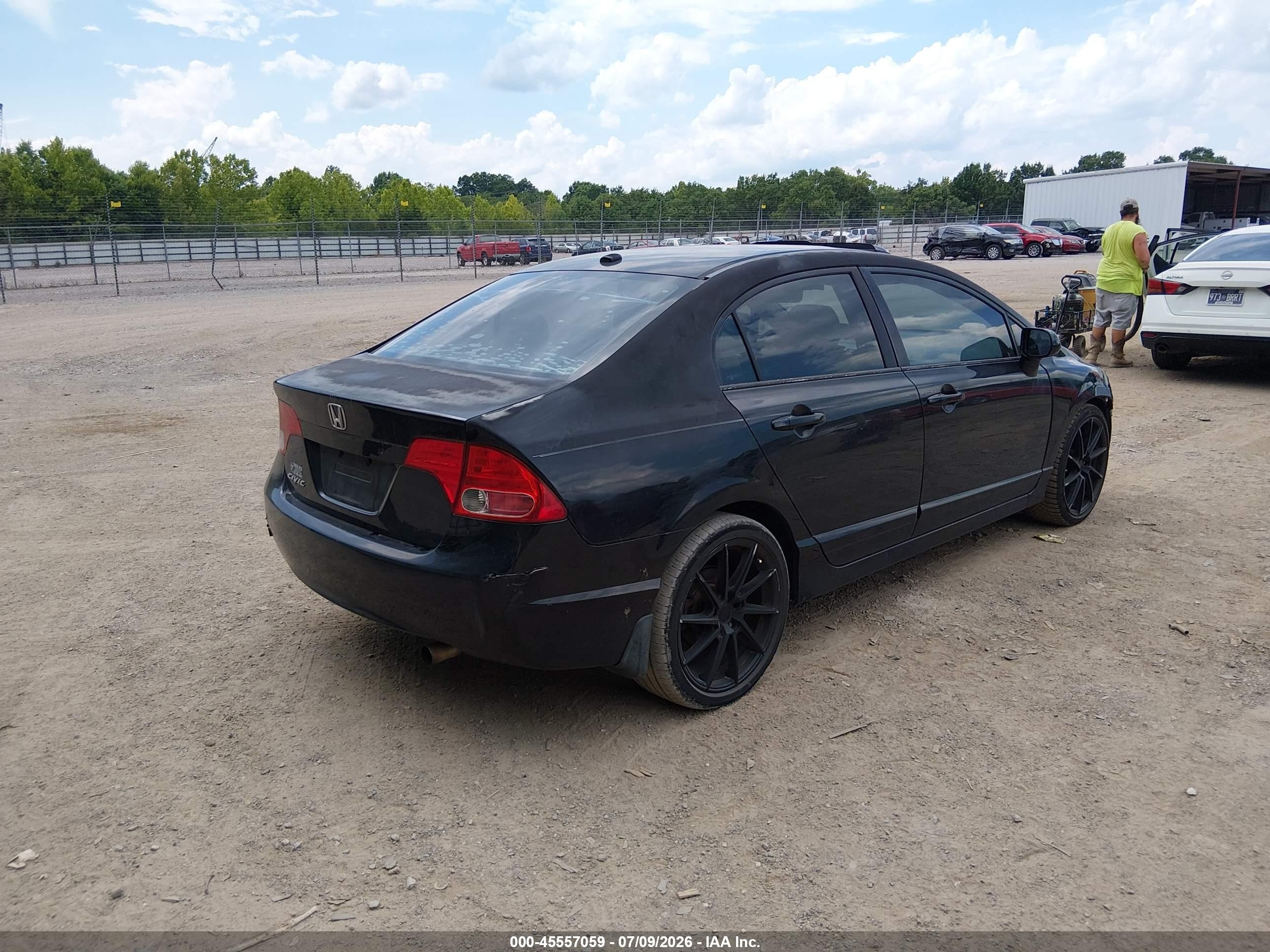 2007 Honda Civic Ex Черный vin: 1HGFA16817L046568