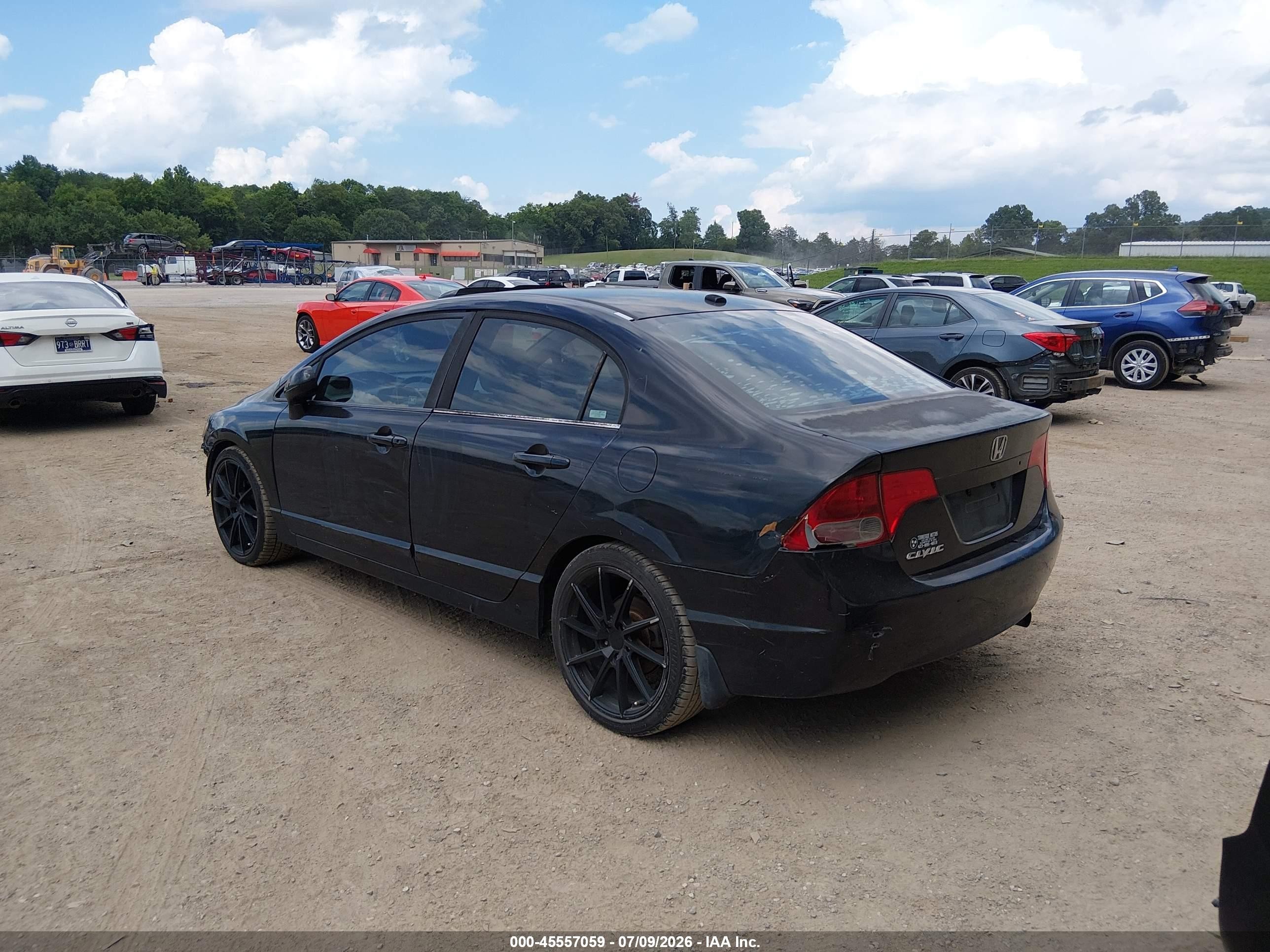 2007 Honda Civic Ex Черный vin: 1HGFA16817L046568
