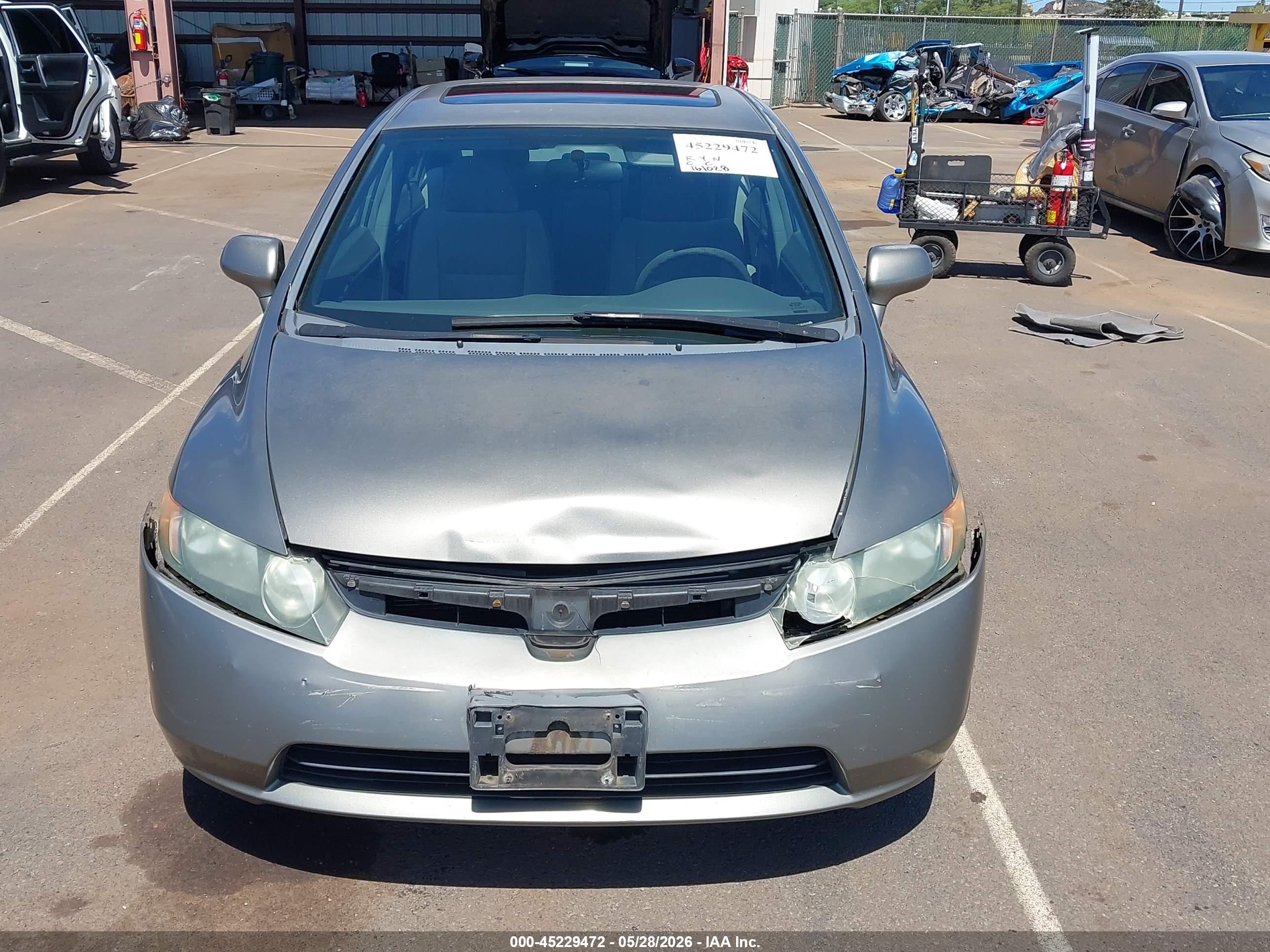 2007 Honda Civic Ex Gray vin: 1HGFA16817L062169