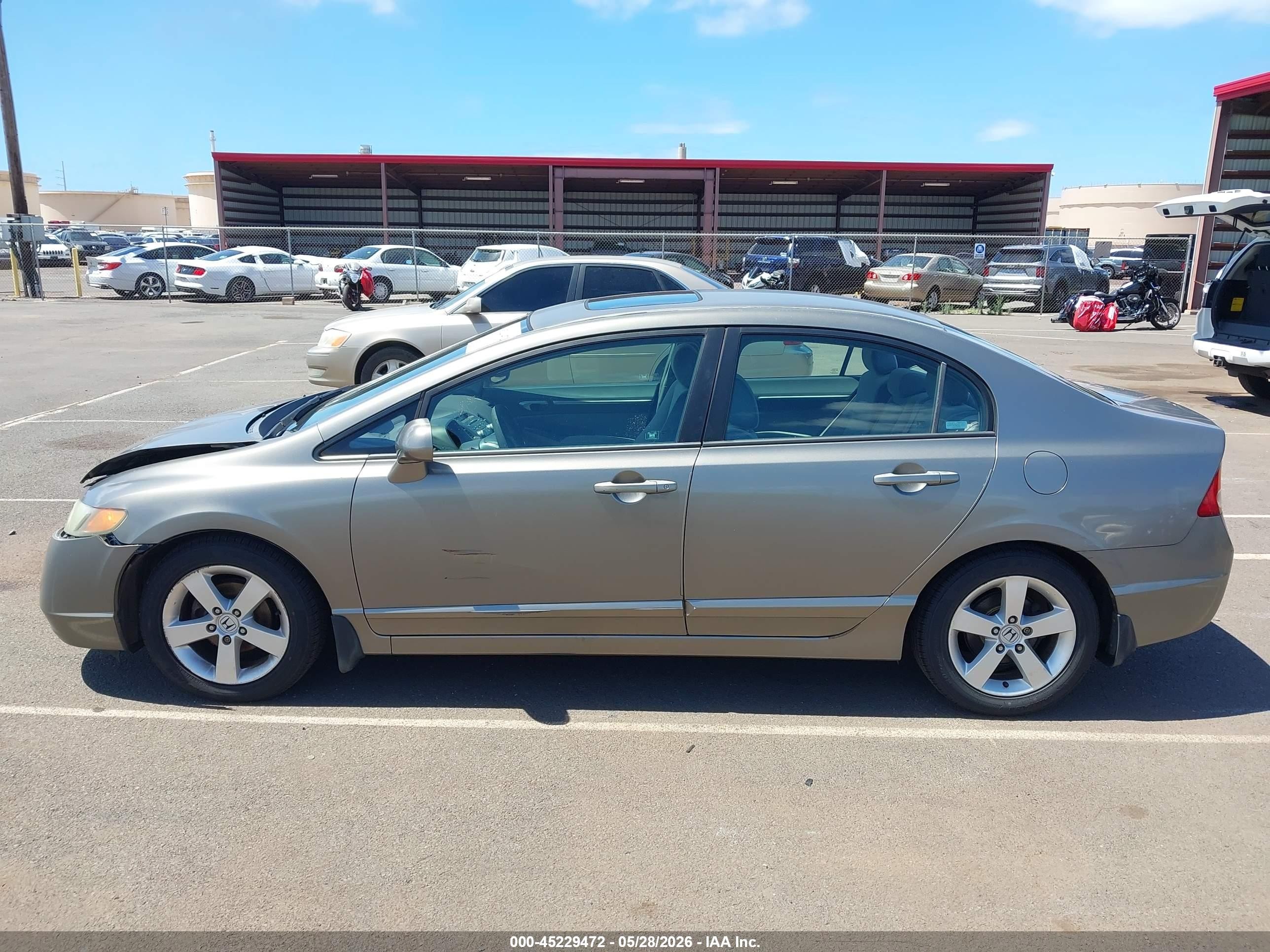 2007 Honda Civic Ex Gray vin: 1HGFA16817L062169