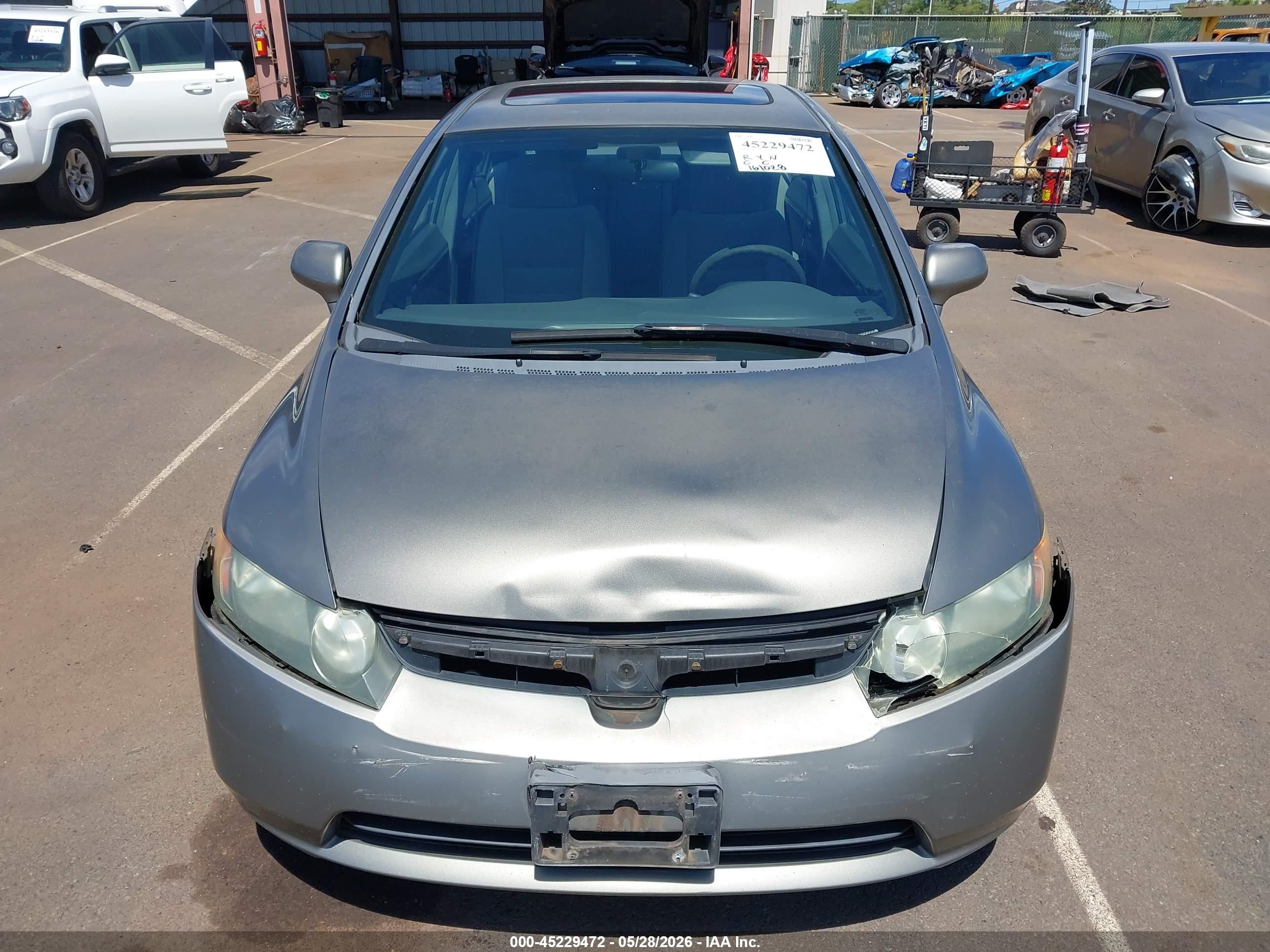 2007 Honda Civic Ex Gray vin: 1HGFA16817L062169